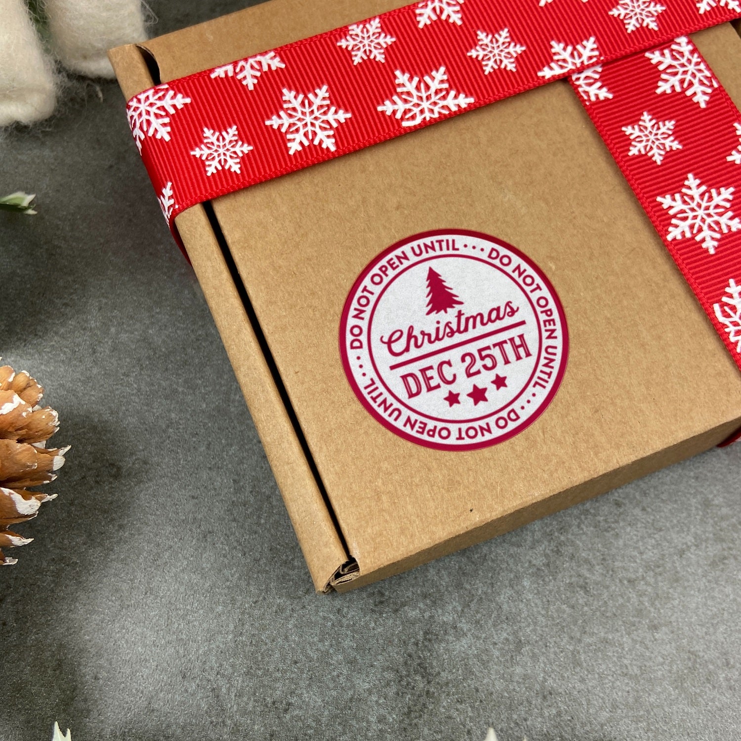 24 Christmas Labels / Stickers - Do Not Open - Image 3