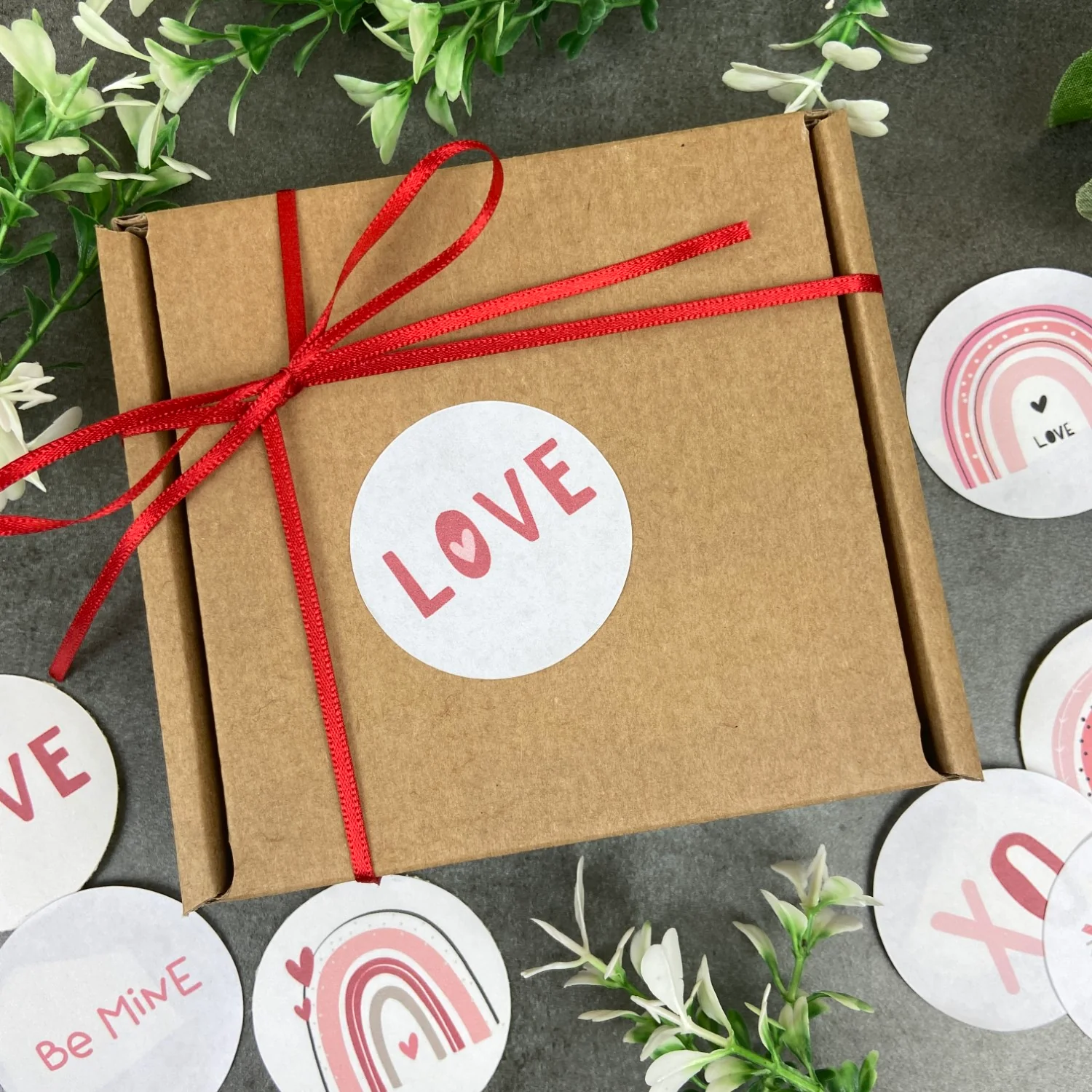 24 Love Valentine Stickers - Red & Pink - Image 7