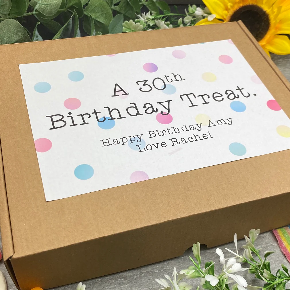 30th Birthday Personalised Sweet Box - Image 3