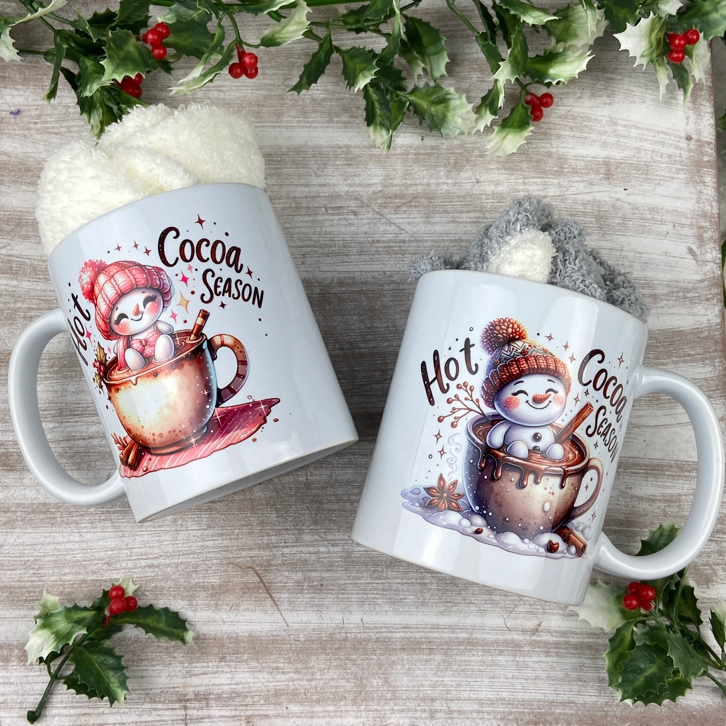 £5.00 Stocking Filler! -  Christmas Snowman Mug Set - Image 5