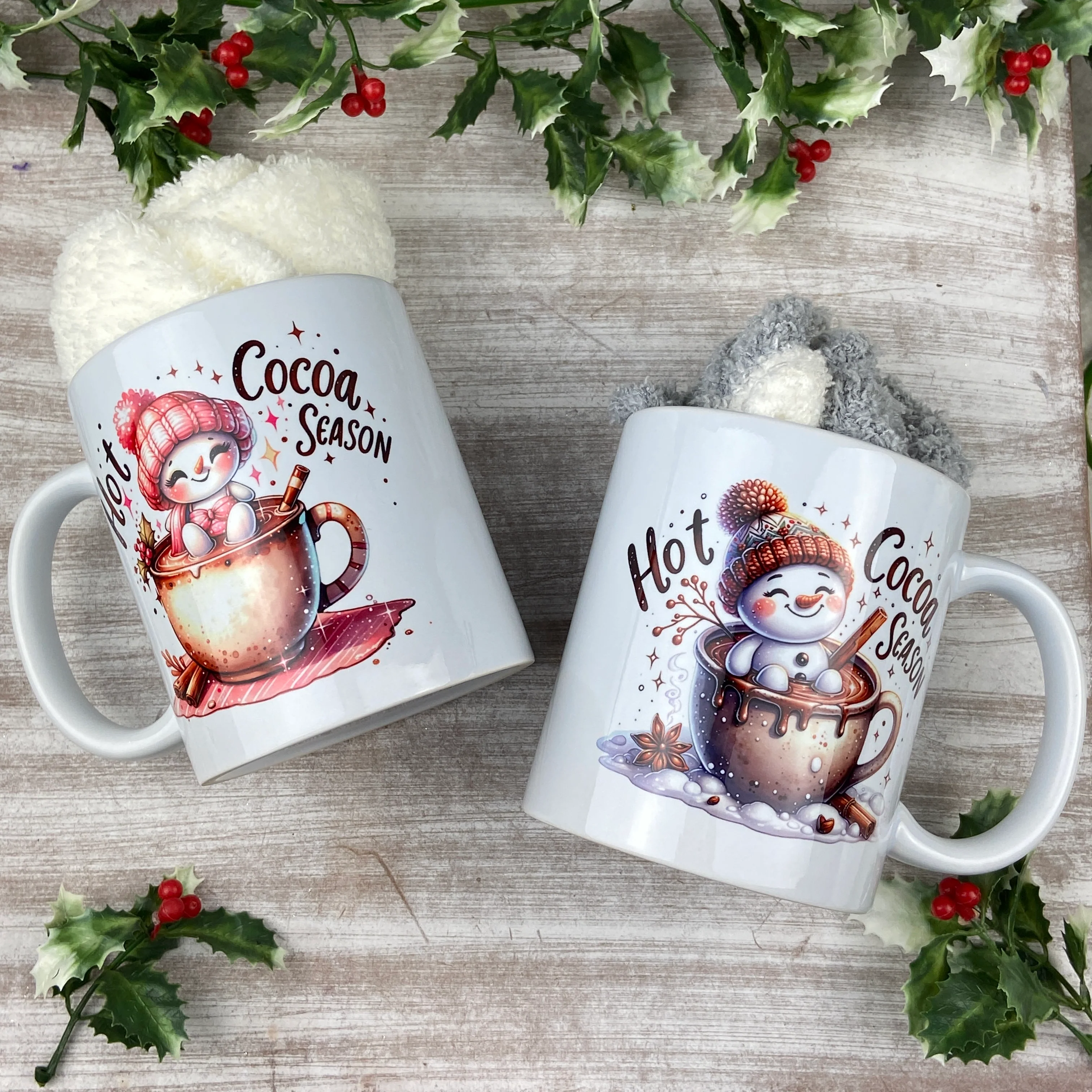 £5.00 Stocking Filler! -  Christmas Snowman Mug Set - Image 7