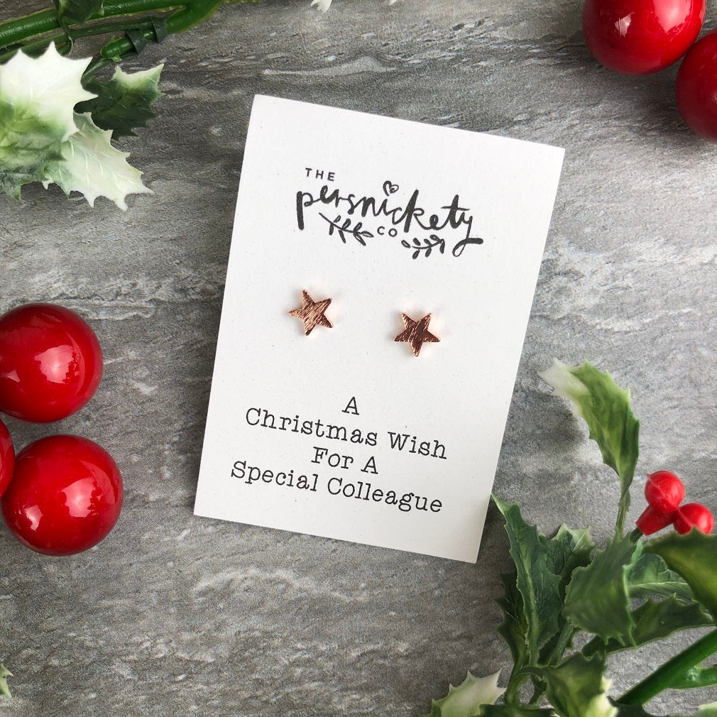 A Christmas Wish For A Special Colleague - Star Earrings - Image 7