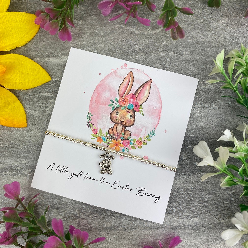 A little Gift From The Easter Bunny Floral Beaded Bracelet - Image 2