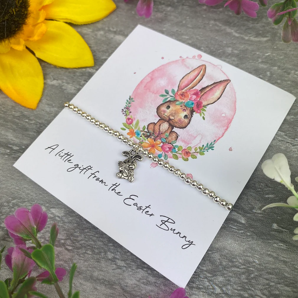 A little Gift From The Easter Bunny Floral Beaded Bracelet - Image 5