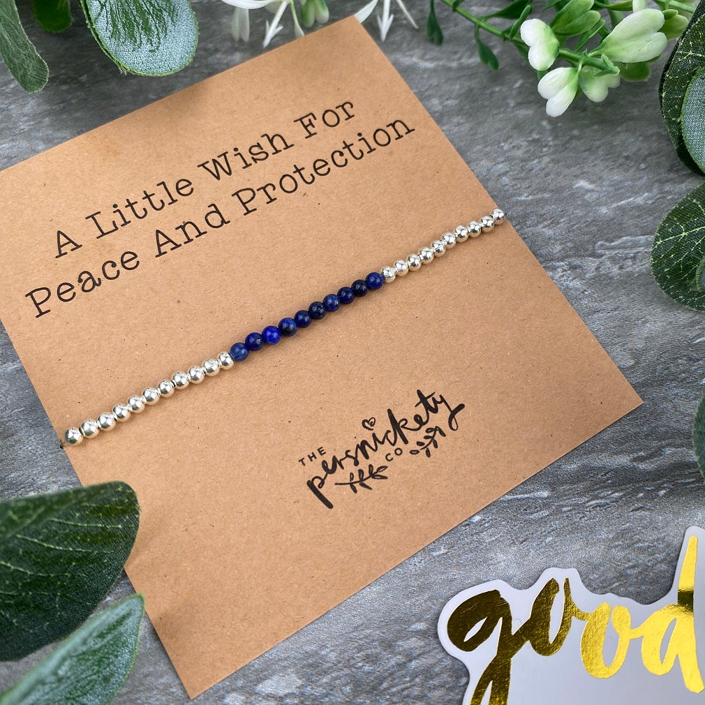 A Little Wish For Peace And Protection Beaded Bracelet - Image 4