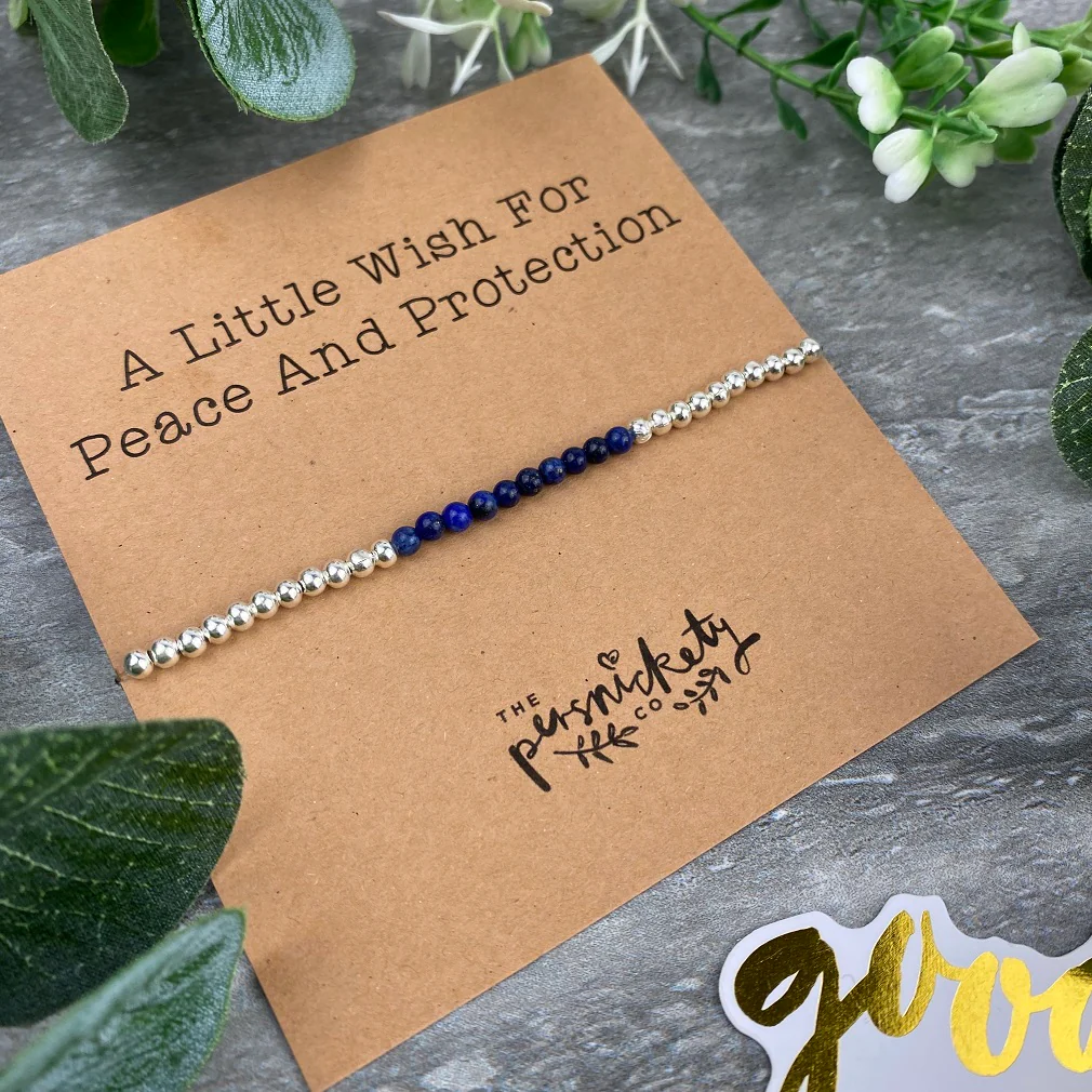 A Little Wish For Peace And Protection Beaded Bracelet - Image 5