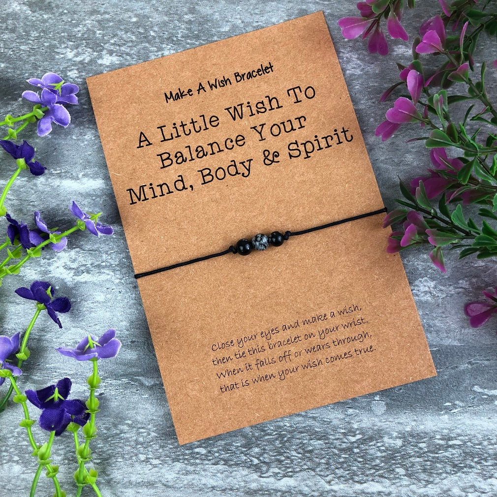 A Little Wish To Balance Your Mind, Body & Spirit - Snowflake Obsidian - Image 10