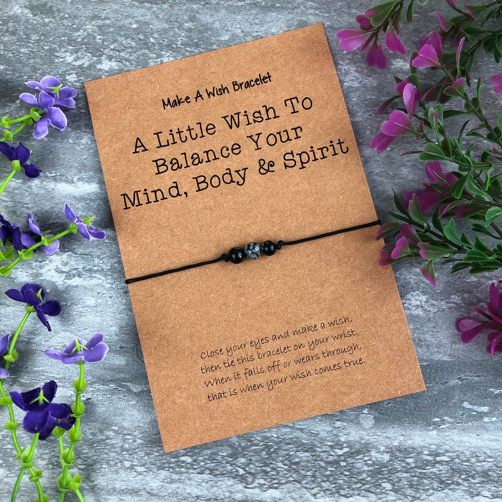 A Little Wish To Balance Your Mind, Body & Spirit - Snowflake Obsidian - Image 8