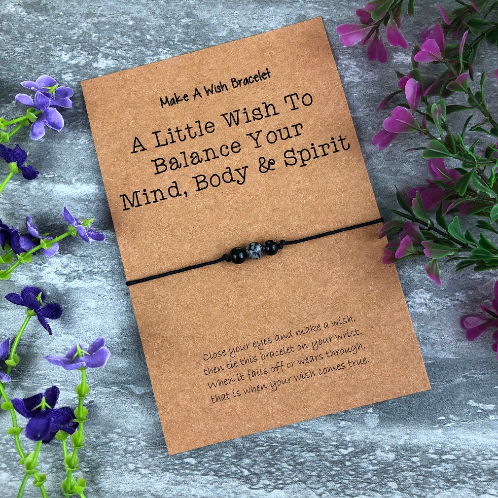 A Little Wish To Balance Your Mind, Body & Spirit - Snowflake Obsidian - Image 9