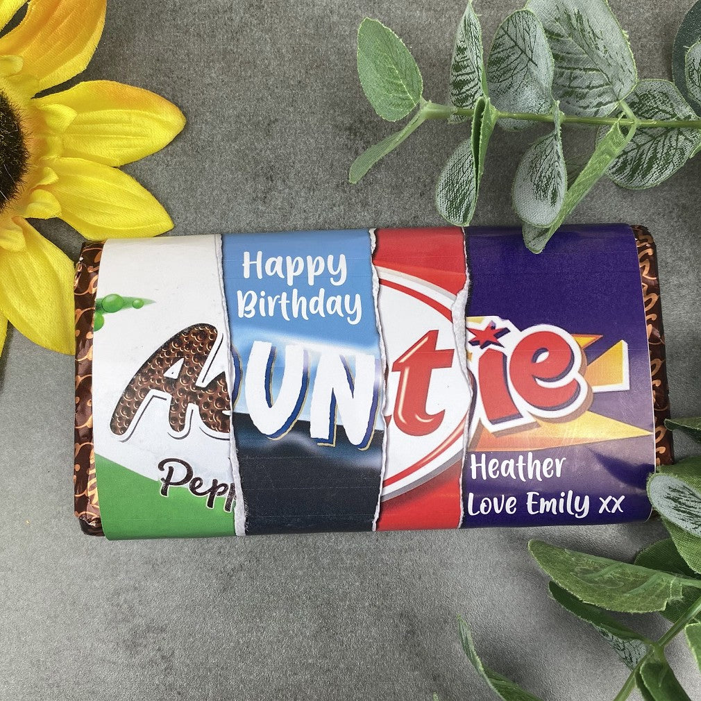 Auntie Happy Birthday Chocolate Bar