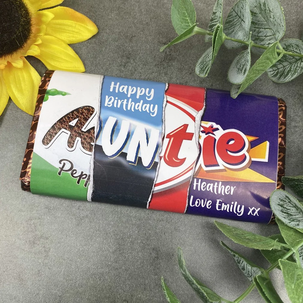 Auntie Happy Birthday Chocolate Bar - Image 5