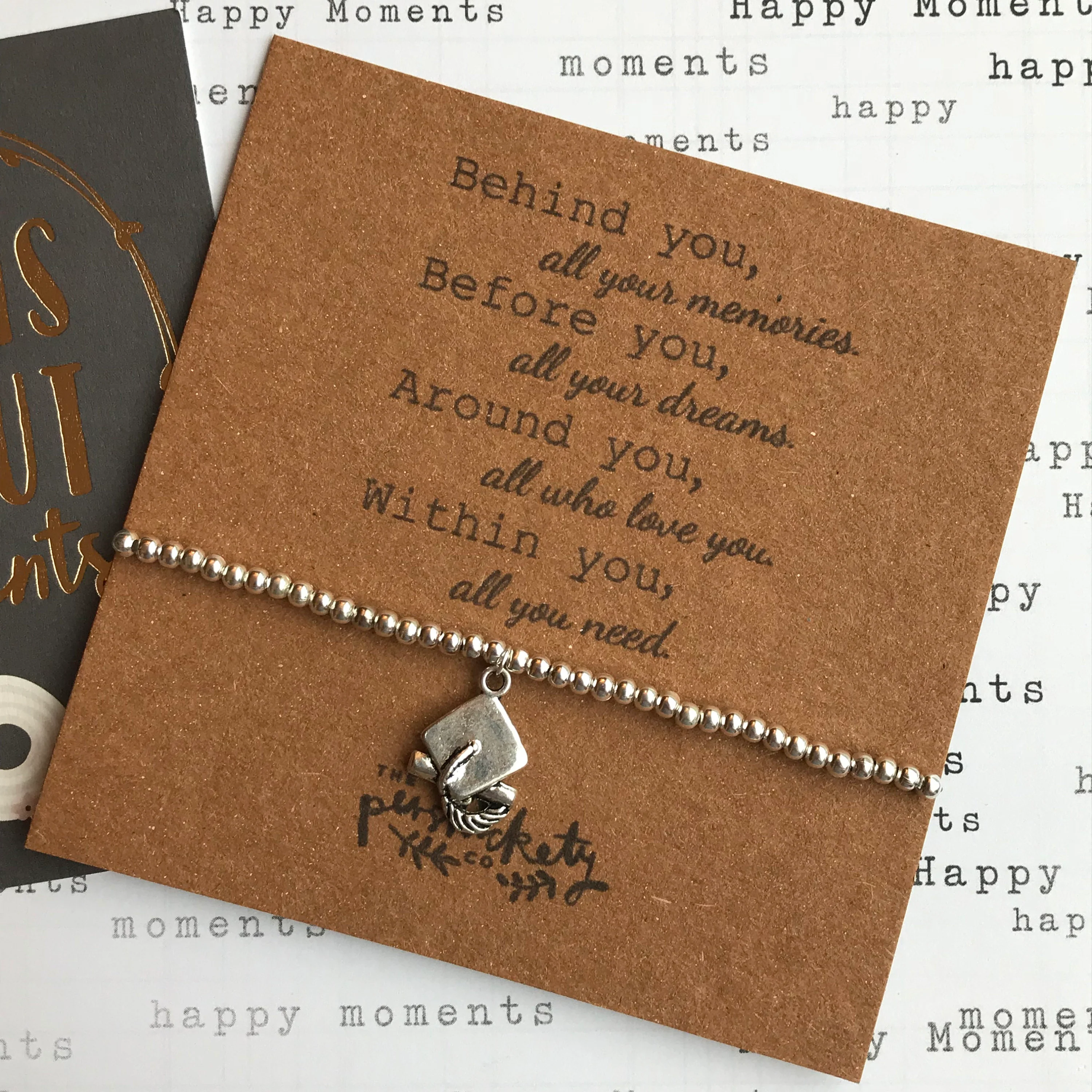 Beaded Charm Bracelet - Behind You All Your Memories - Image 6
