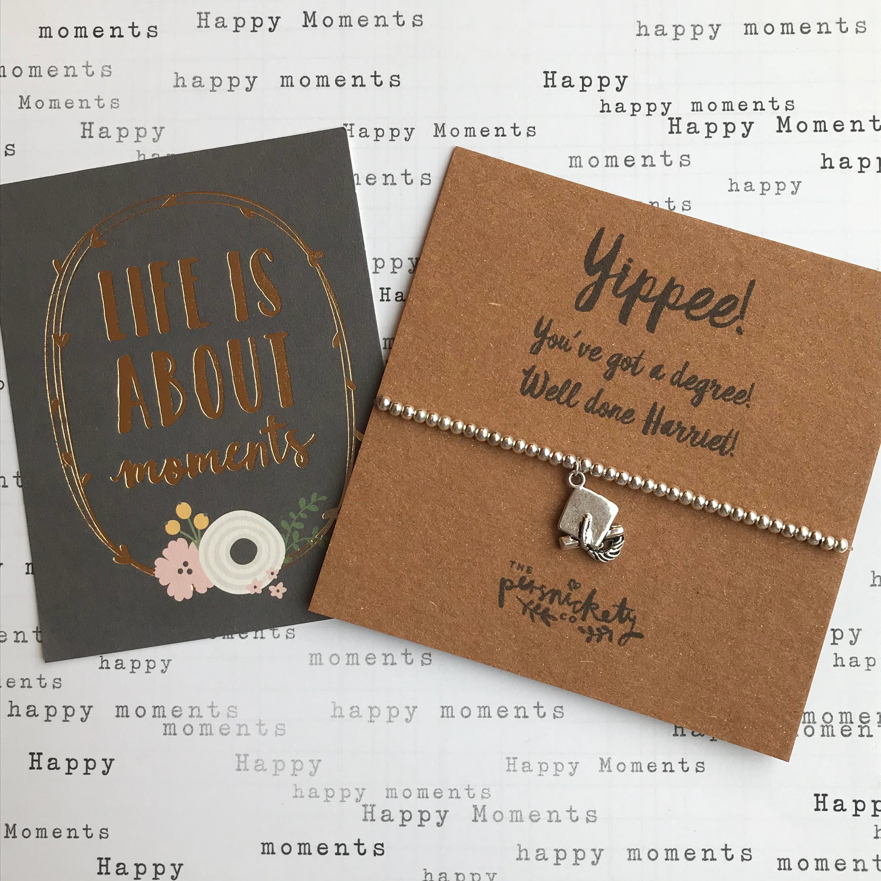 Beaded Charm Bracelet - Yippee! You've Got A Degree!