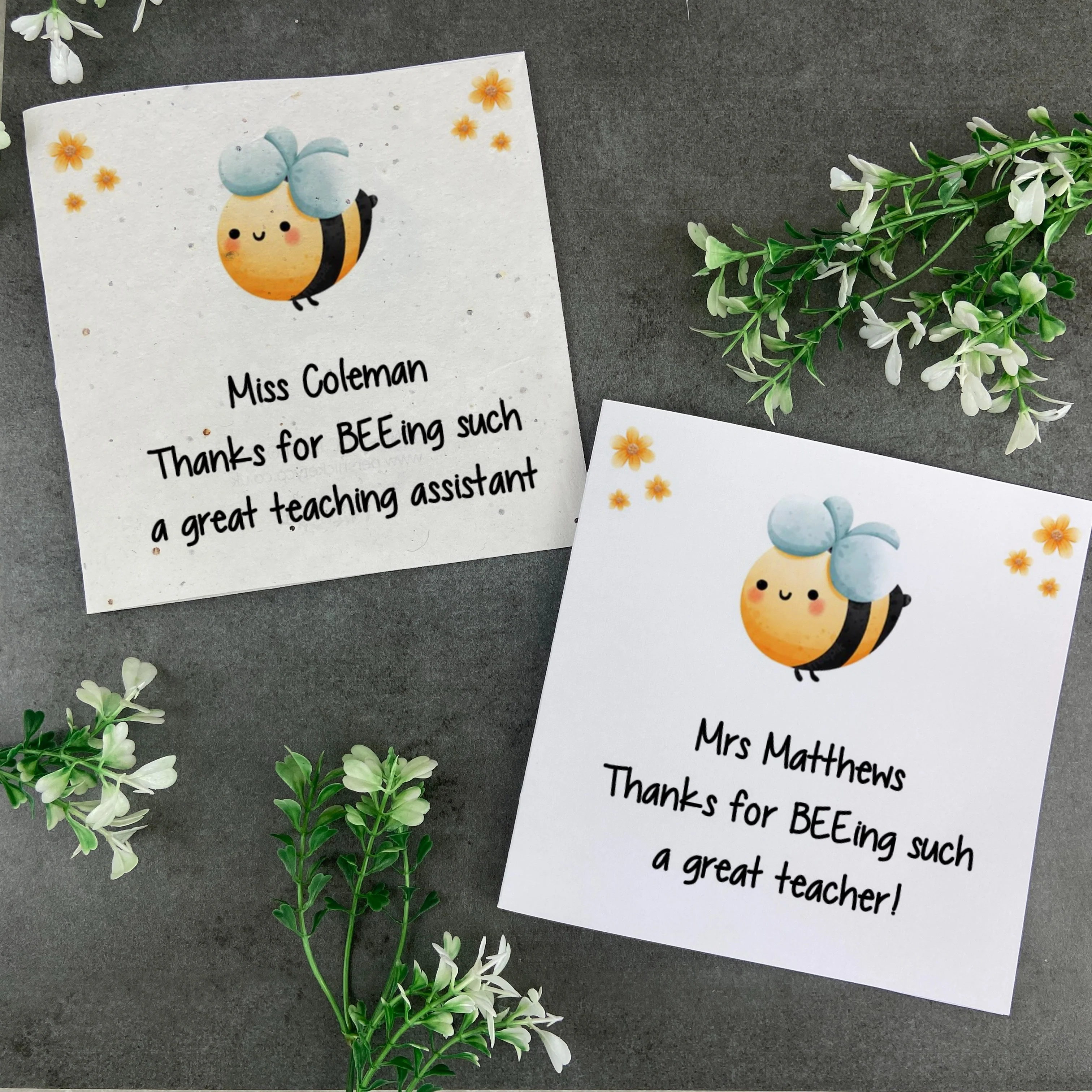 Bee Teacher Card