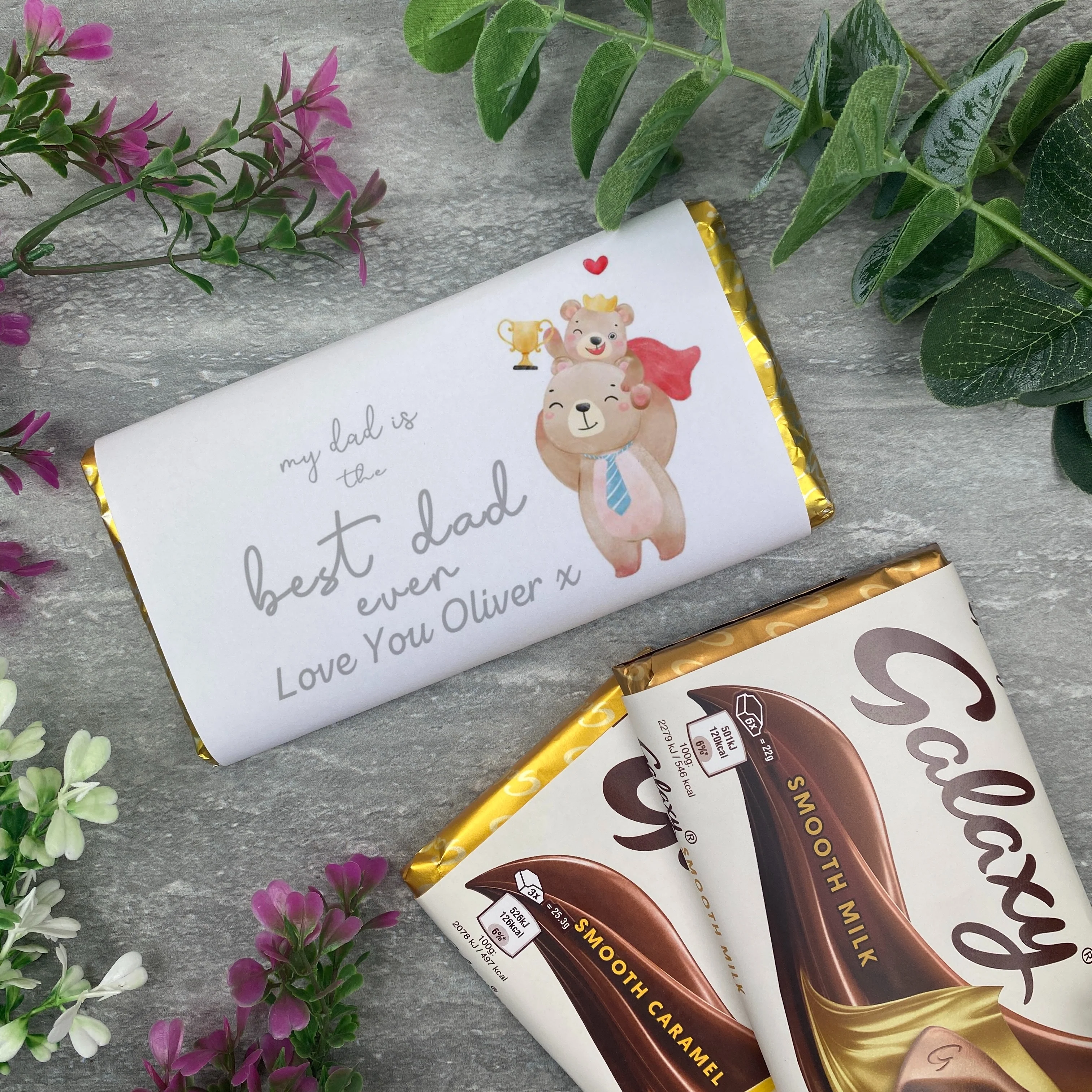 Best Dad Ever Personalised Chocolate Bar