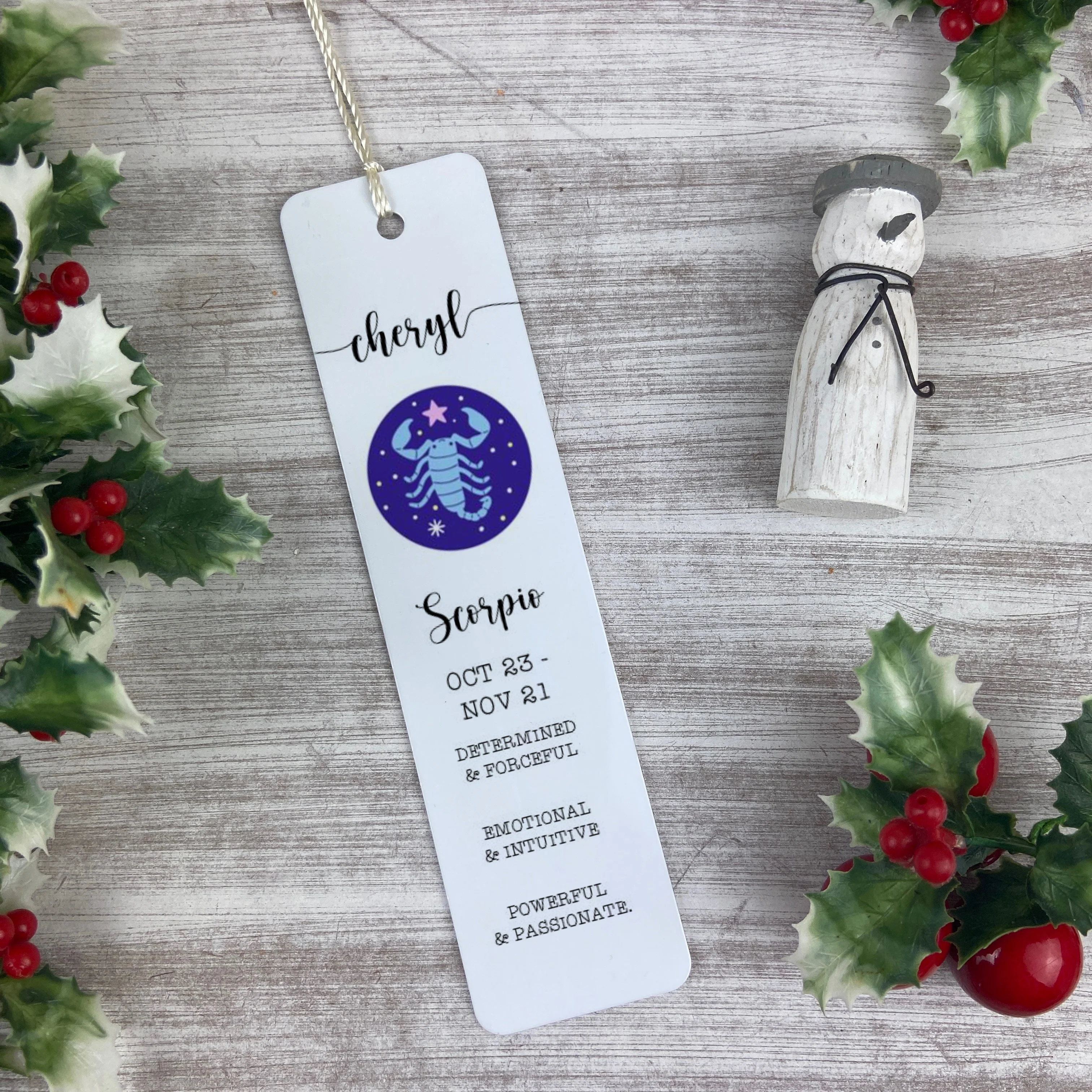Personalised Star Sign  Bookmark - Image 2