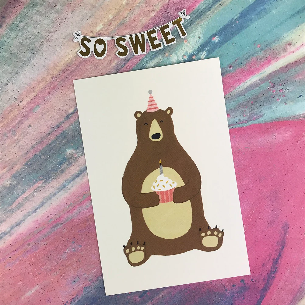 Birthday Bear Postcard
