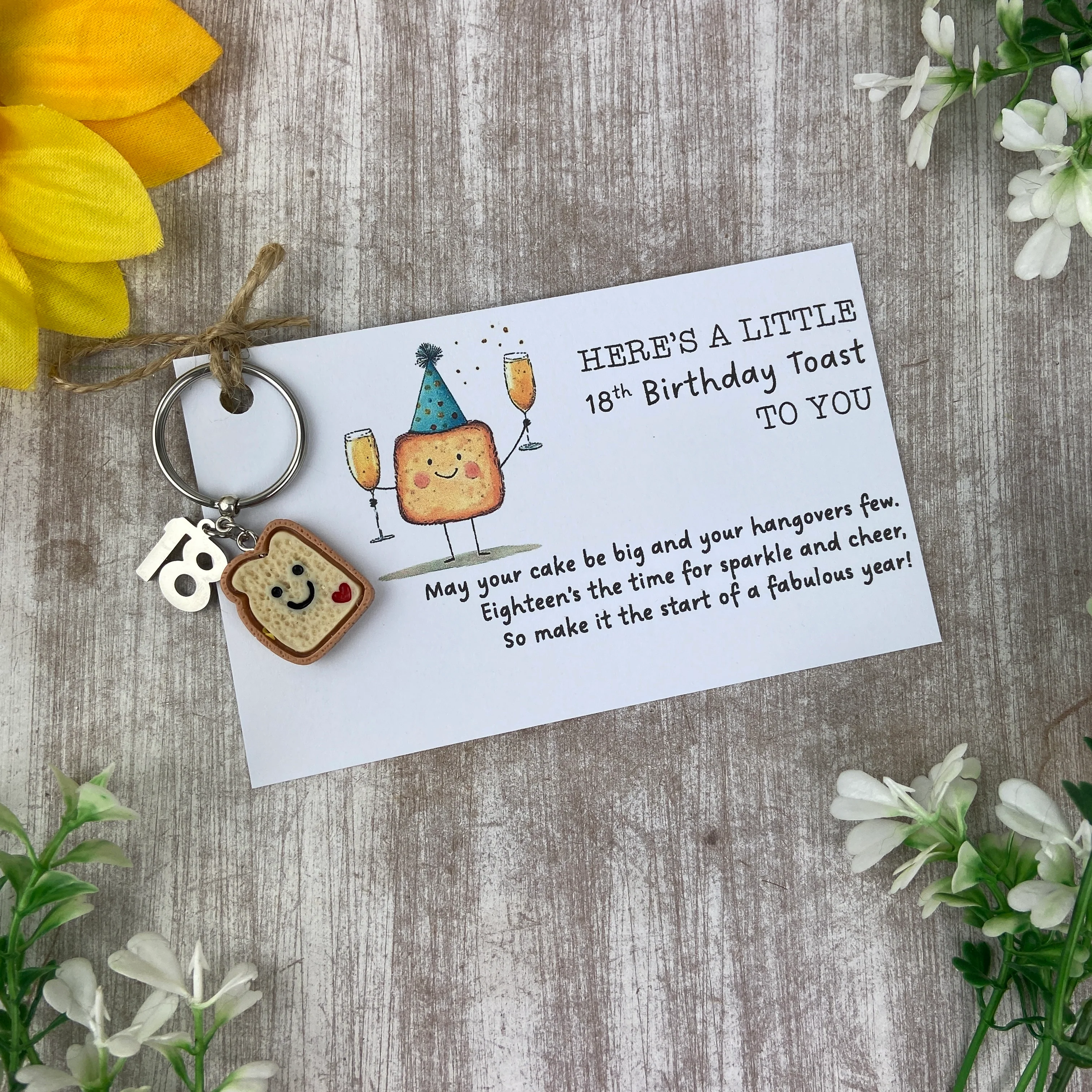 Birthday Toast Keyring - Image 2