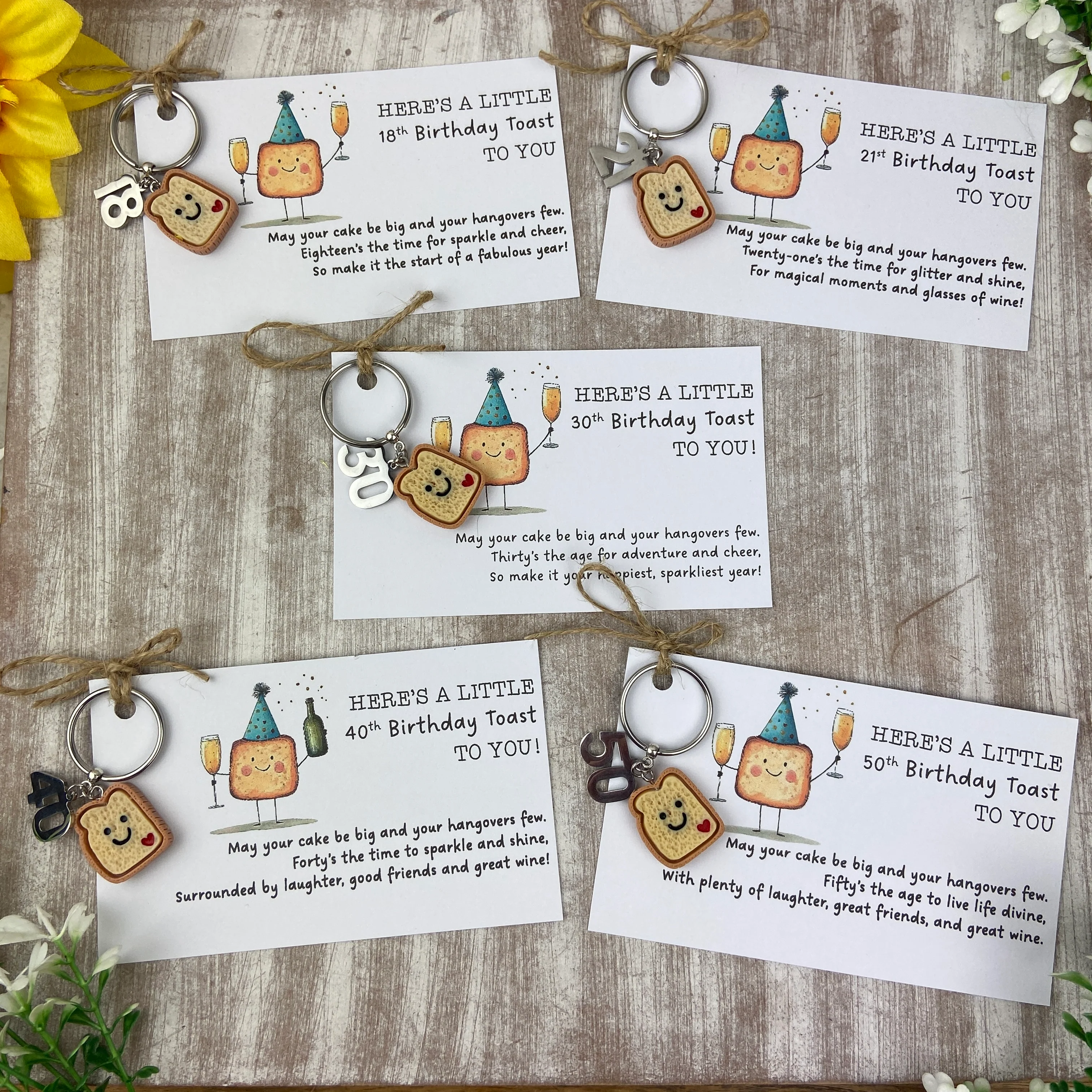 Birthday Toast Keyring - Image 8
