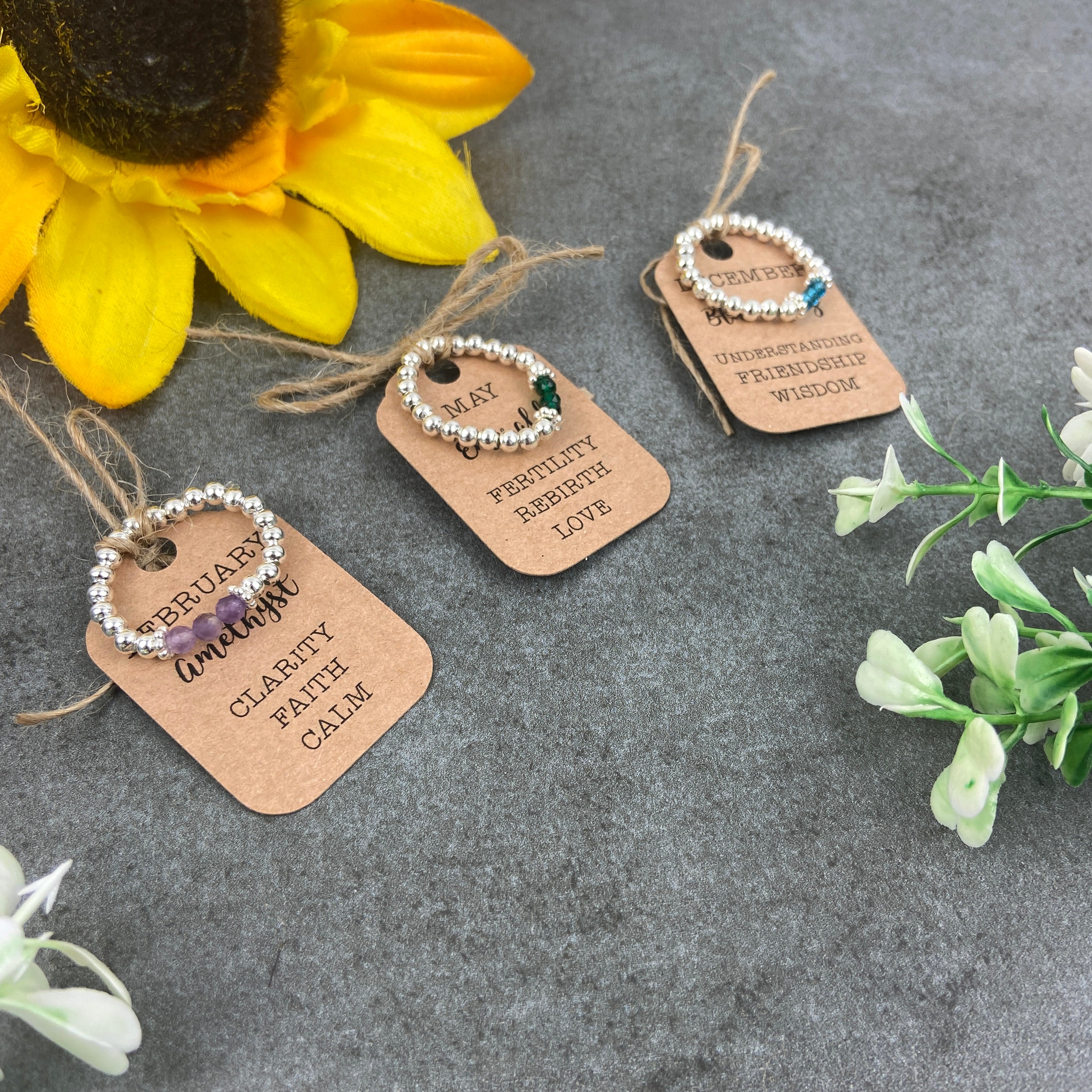 Birthstone Stackable Ring - Image 5
