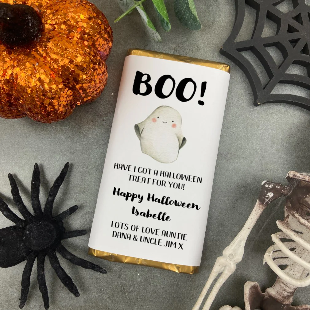 Boo! Have I Got A Halloween Treat For You - Personalised Chocolate Bar - Image 8