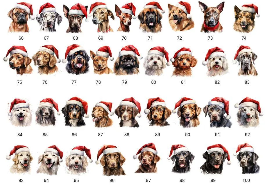 100 Dogs to Choose - Merry Christmas Personalised Dog Mum/Dad Sweets in a row - Image 3
