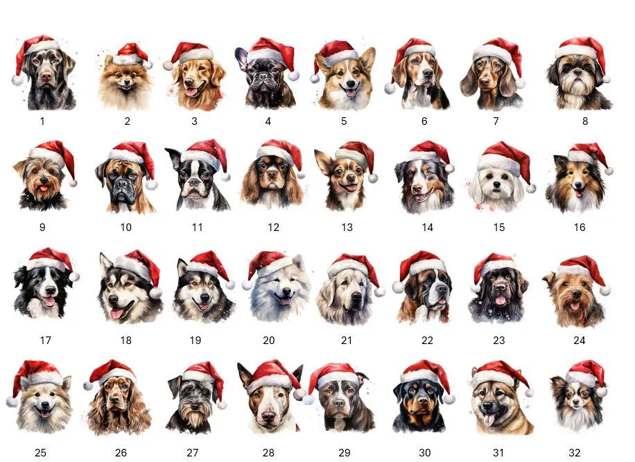 100 Dogs to Choose - Merry Christmas Personalised Dog Mum/Dad Sweets in a row - Image 4