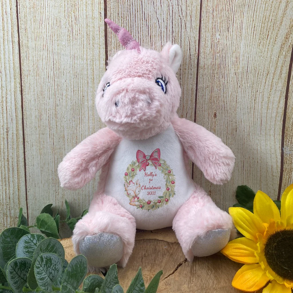 Christmas Wreath Design Soft Toy- Elephant - Image 3