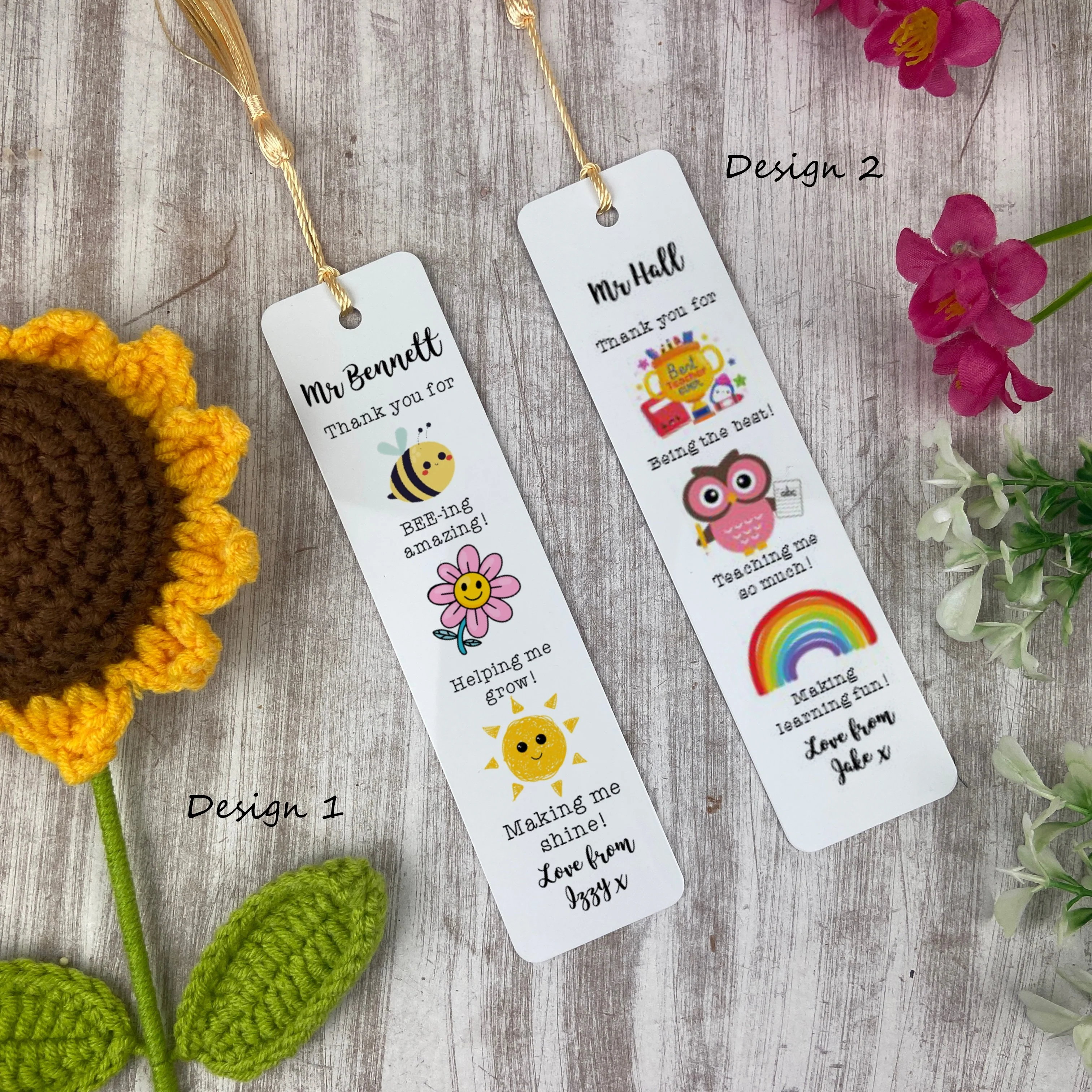 Cute Personalised Teacher Bookmark