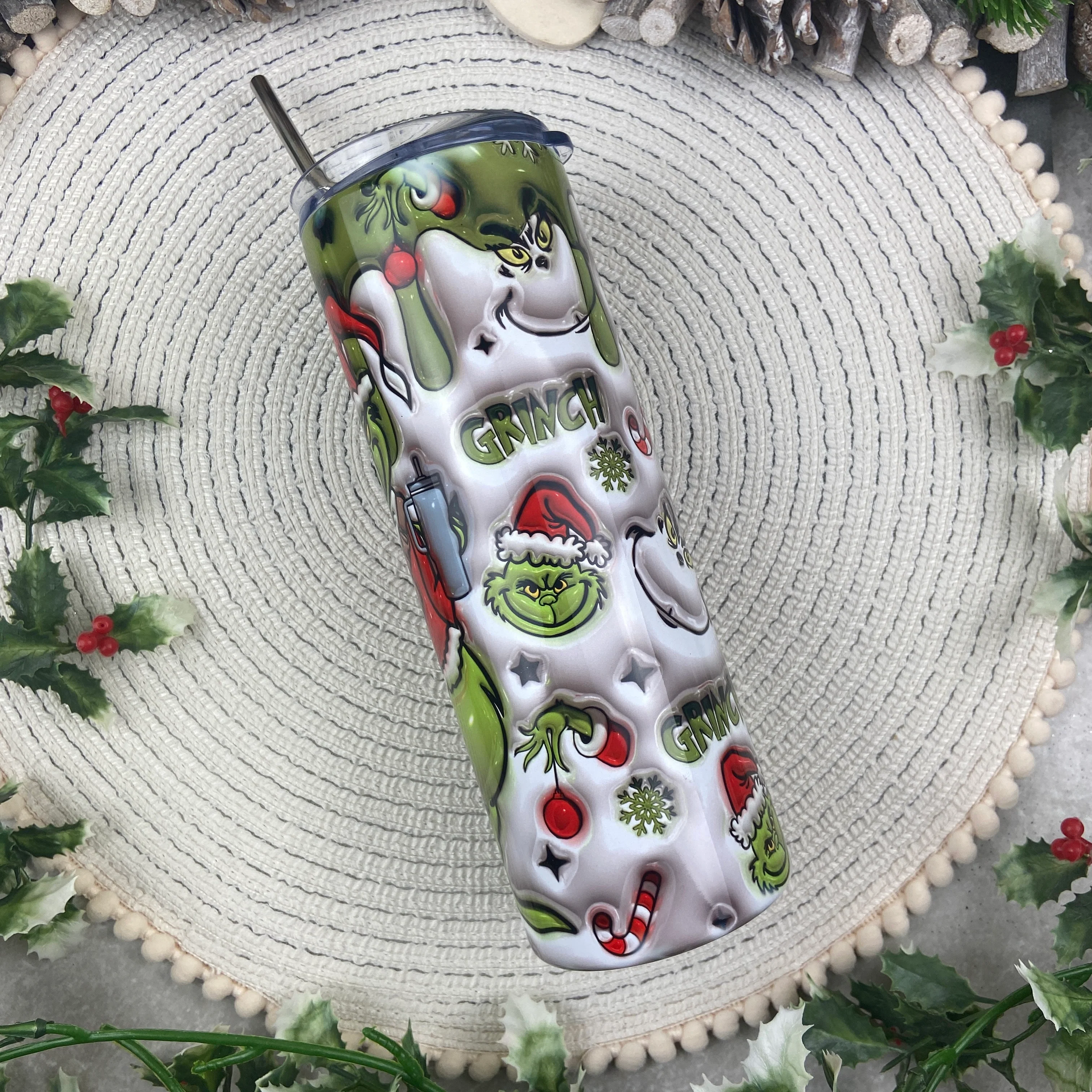 Grinch Christmas Tumbler - Image 2