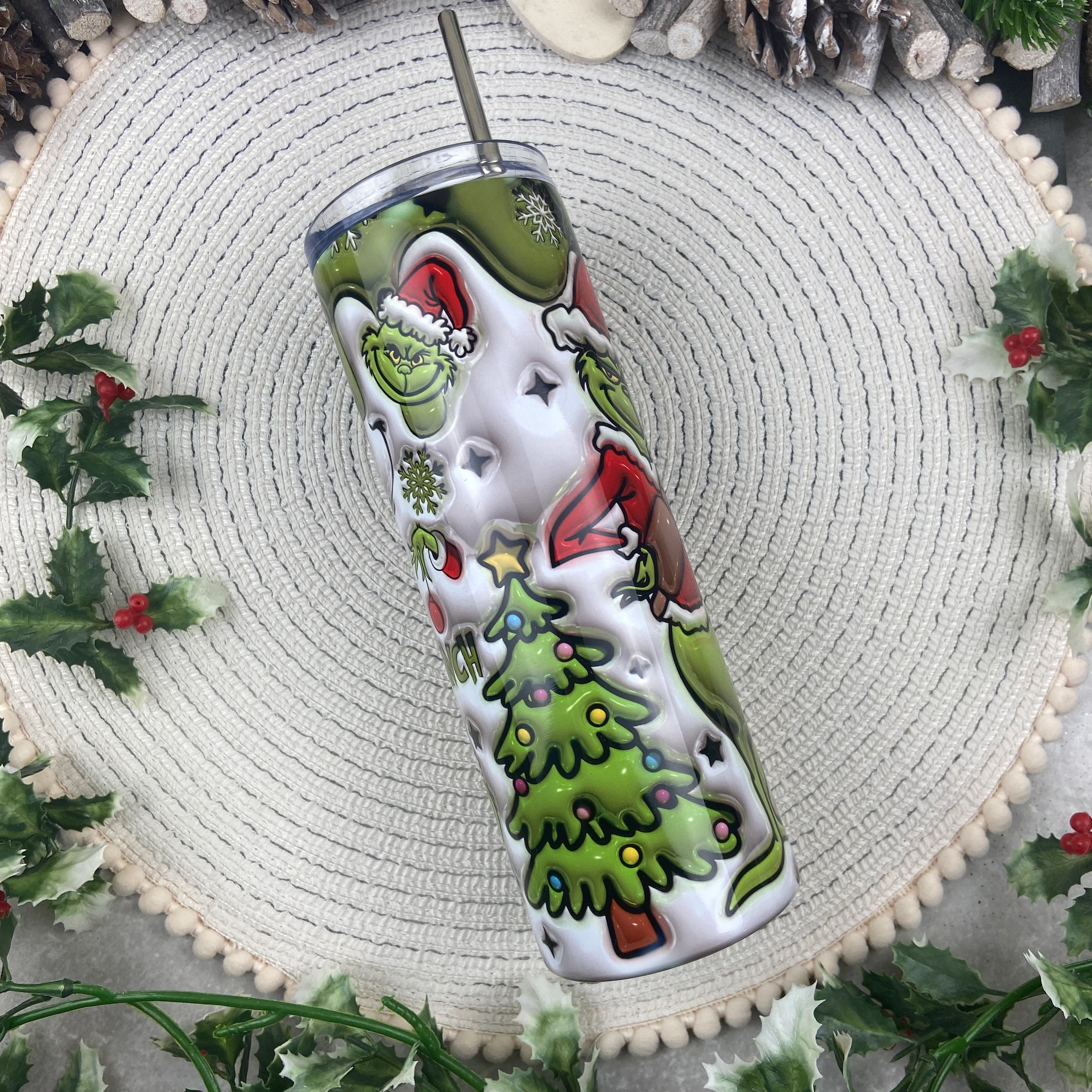 Grinch Christmas Tumbler - Image 5