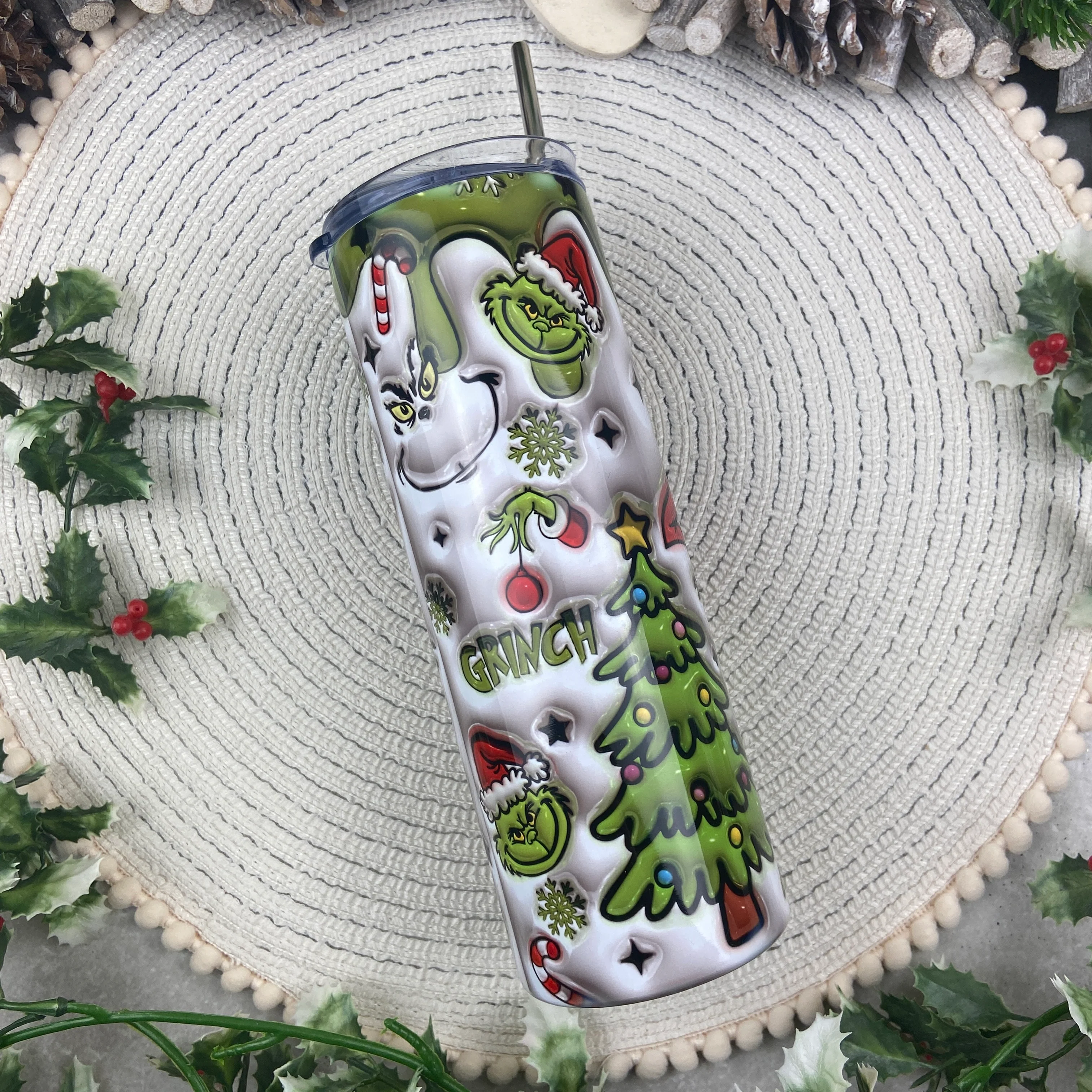 Grinch Christmas Tumbler - Image 6