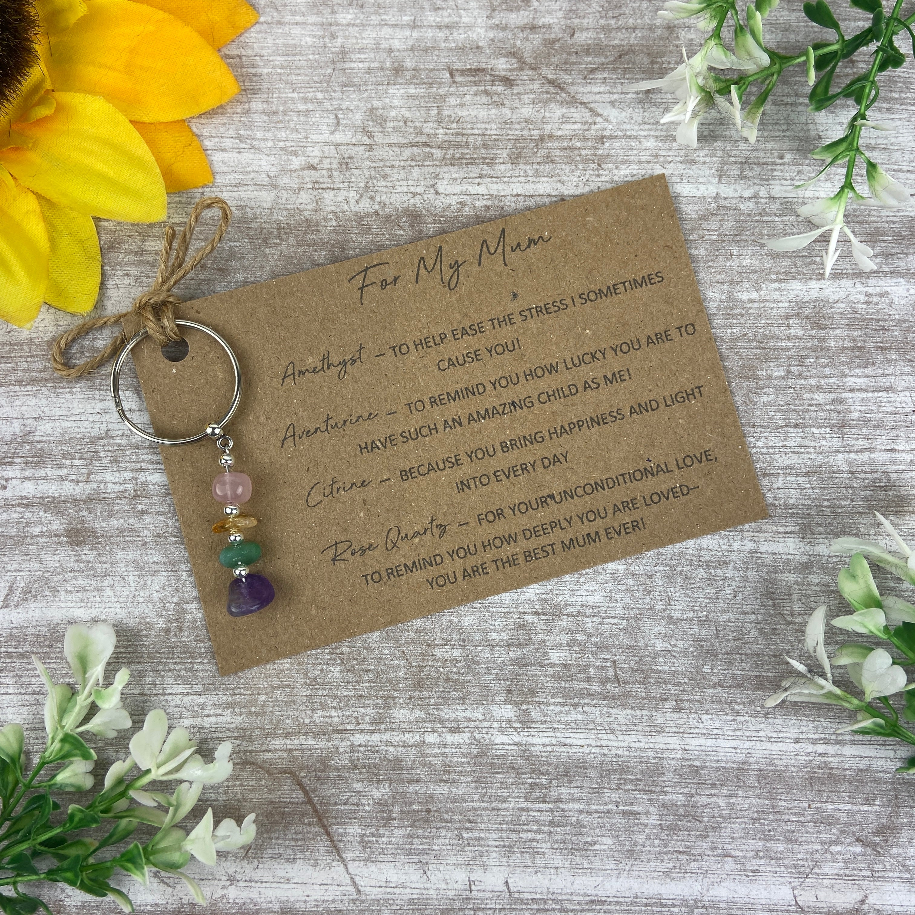 Crystal Keyring for Mum