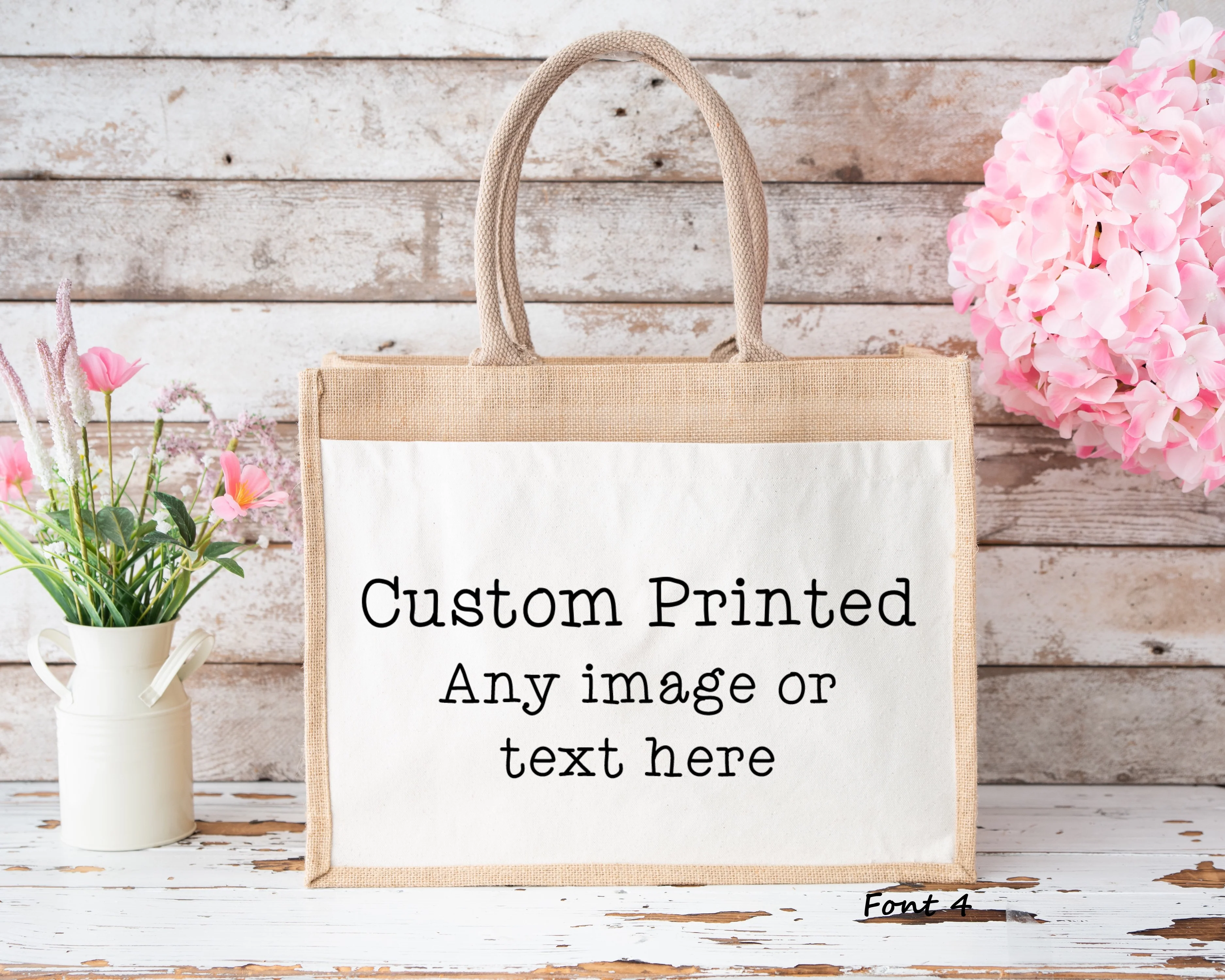 Custom Printed Jute Bag - Image 5
