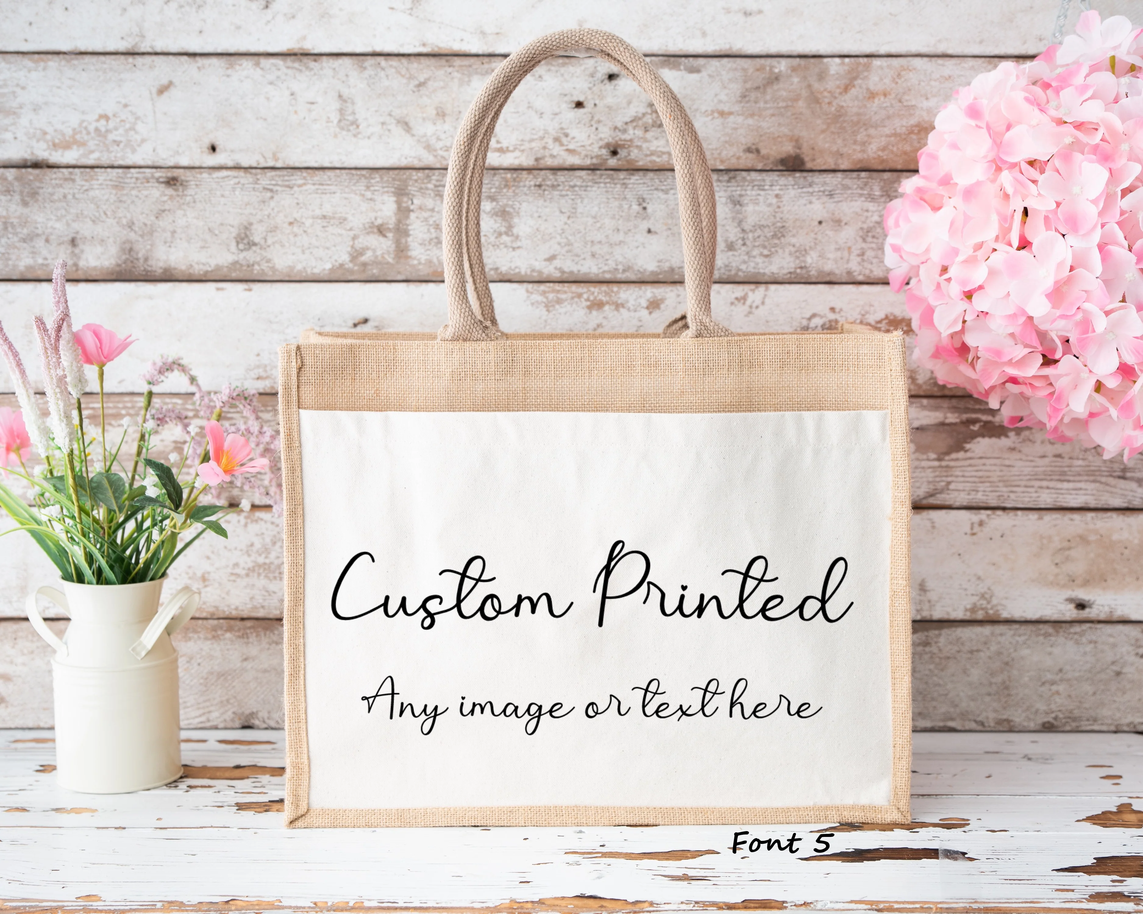 Custom Printed Jute Bag - Image 6