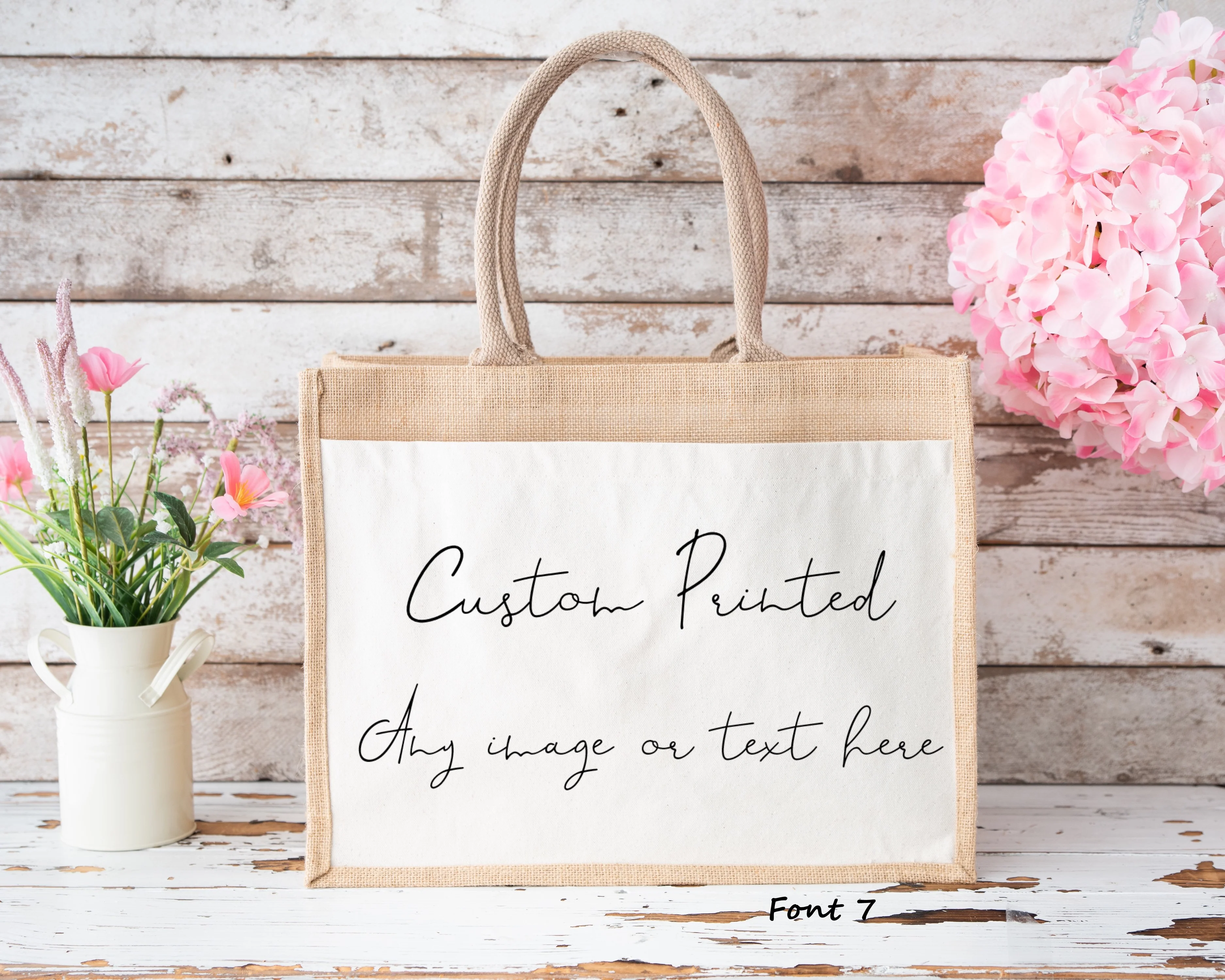 Custom Printed Jute Bag - Image 8