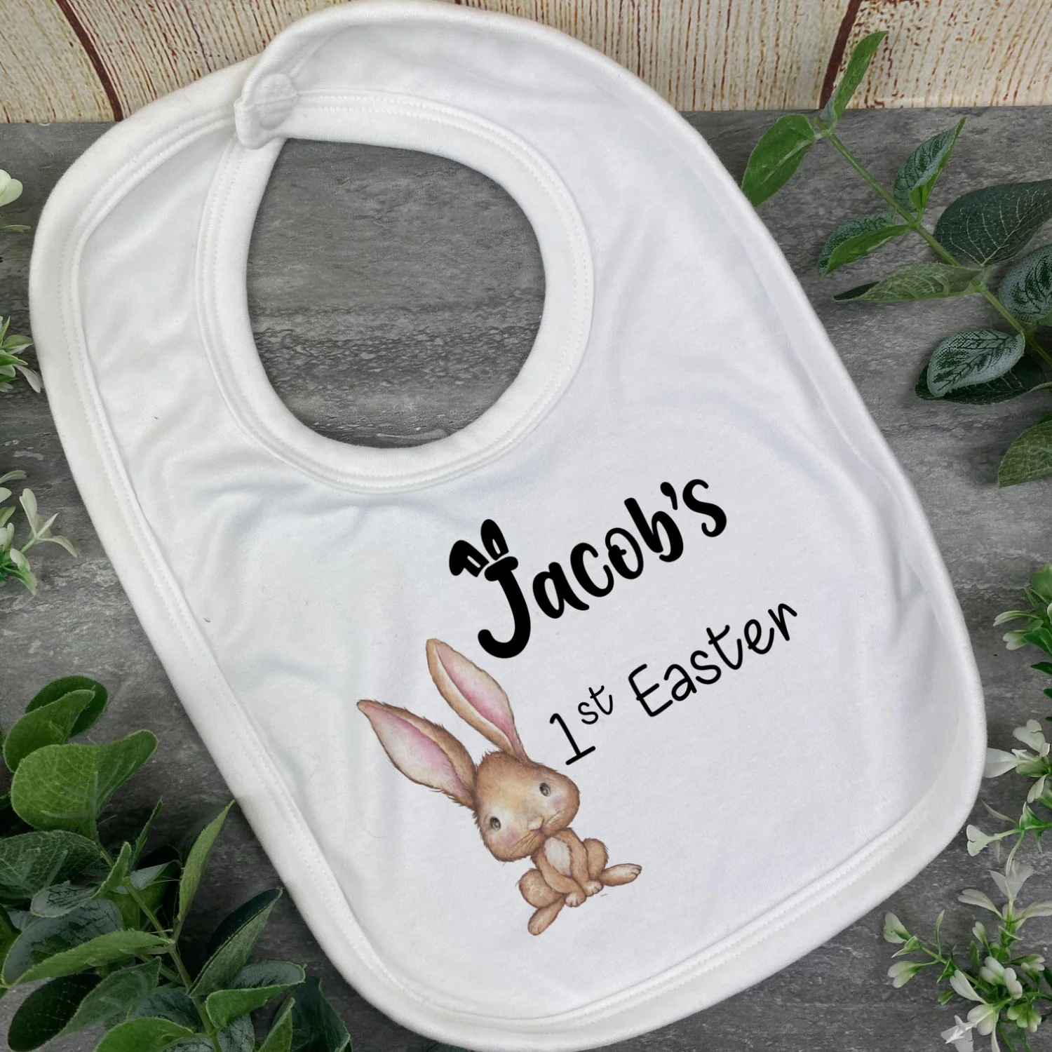 Cute Bunny 1st Easter Bib and Vest - Image 3