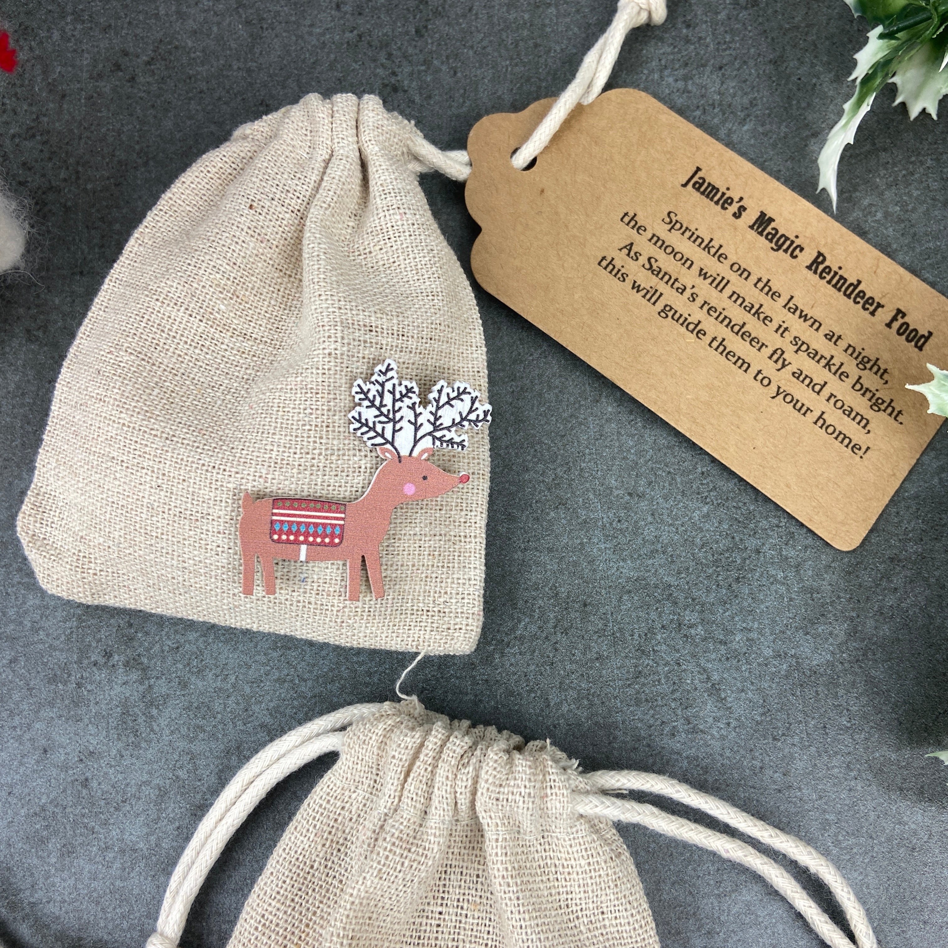 Cute Reindeer Food Bag - Image 3