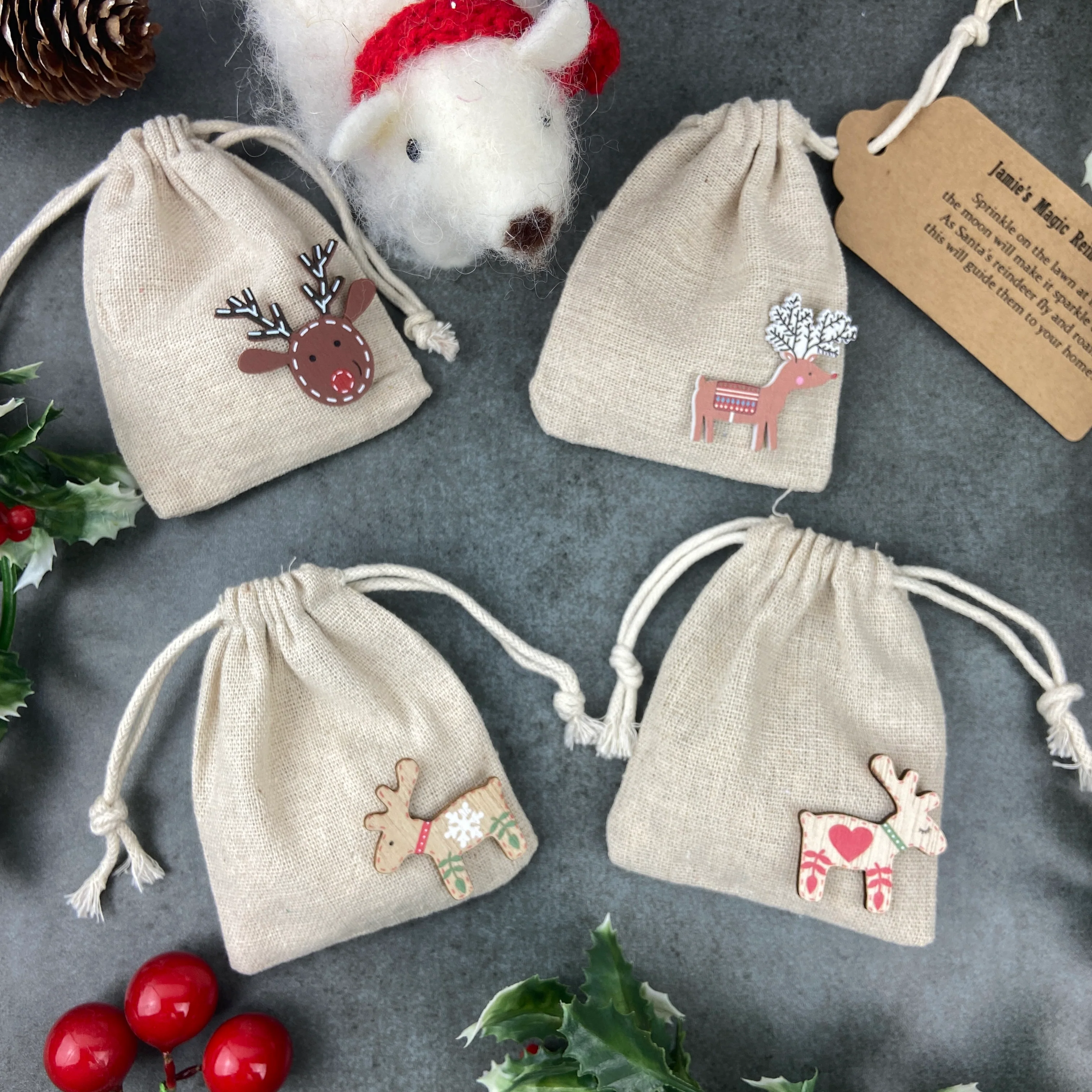 Cute Reindeer Food Bag - Image 7