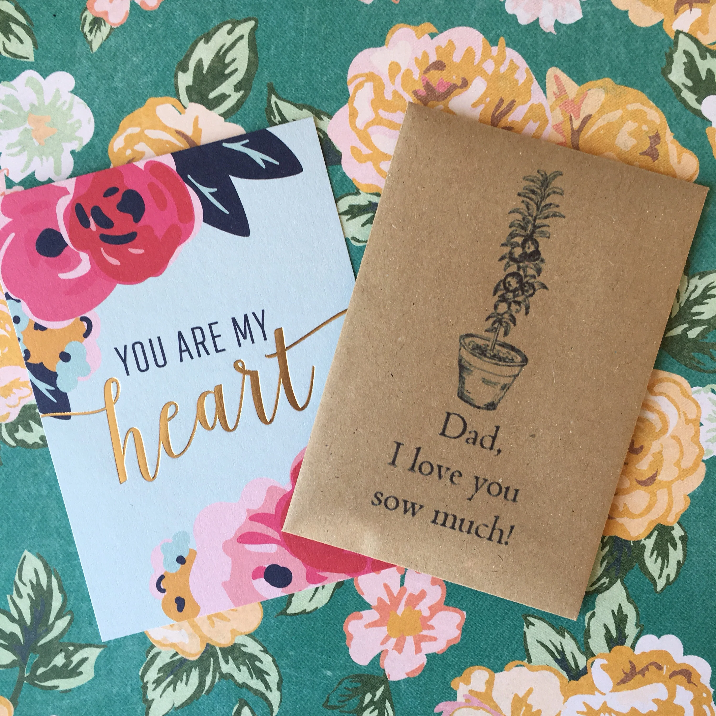 Dad, I love you sow much! Mini Kraft Envelope with Tomato Seeds. - Image 3