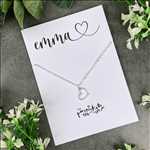 Dainty Heart Necklace - Personalized Name - Image 8