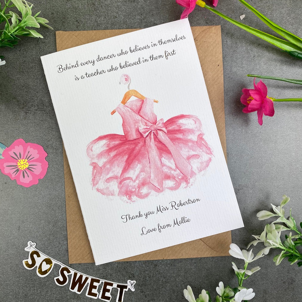 Dance Teacher Thank You Card - Image 6