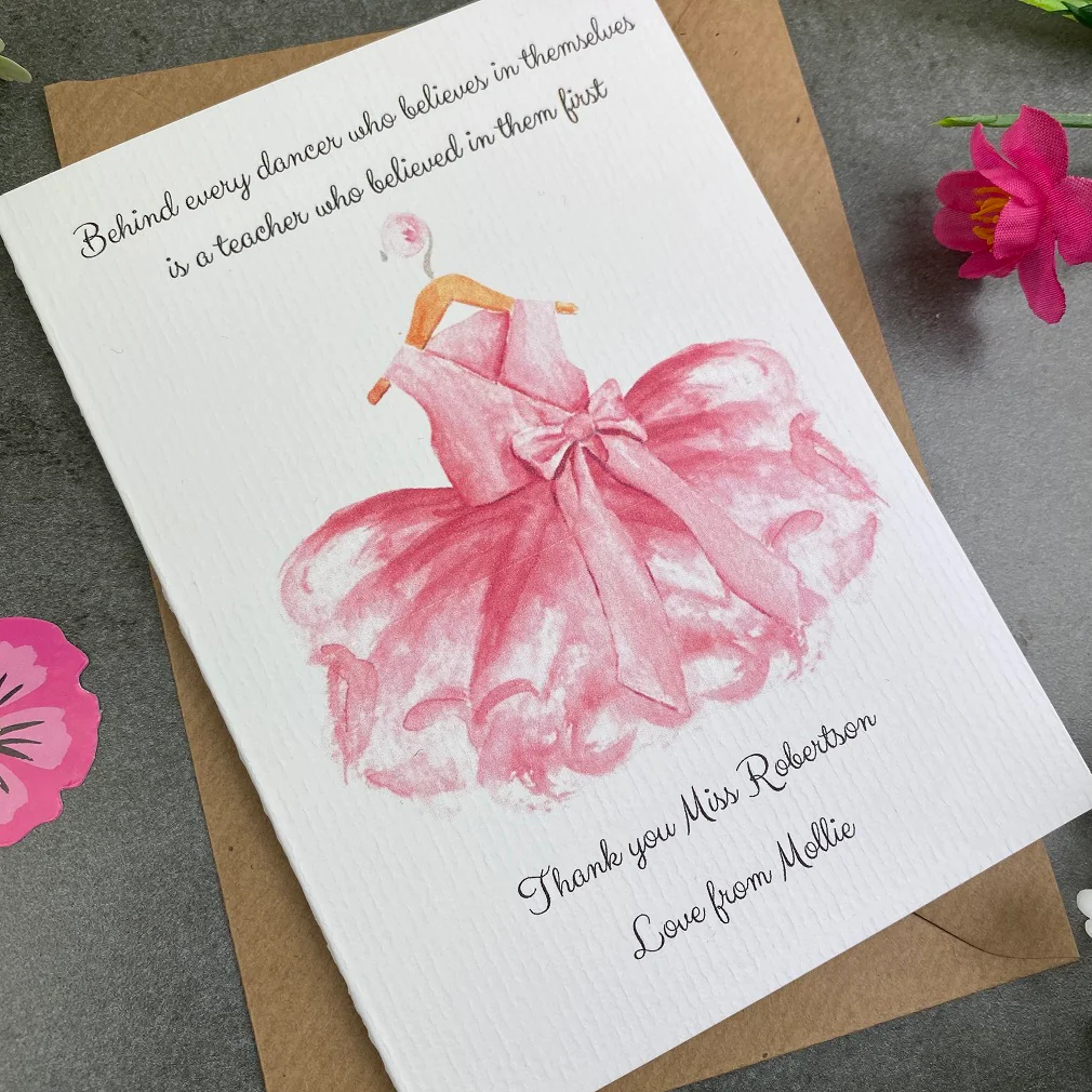 Dance Teacher Thank You Card - Image 8