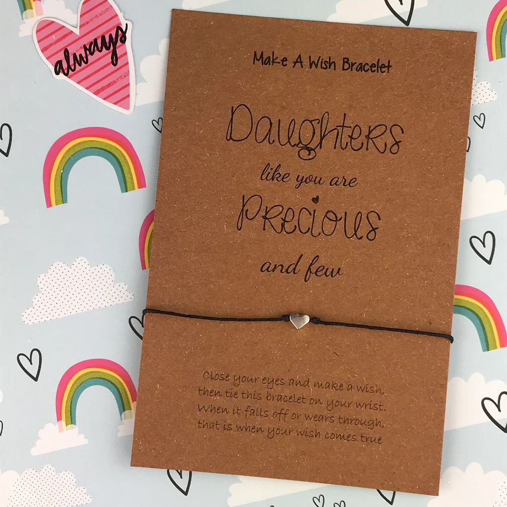 Daughters Like You Are Precious and Few - Wish Bracelet - Image 4