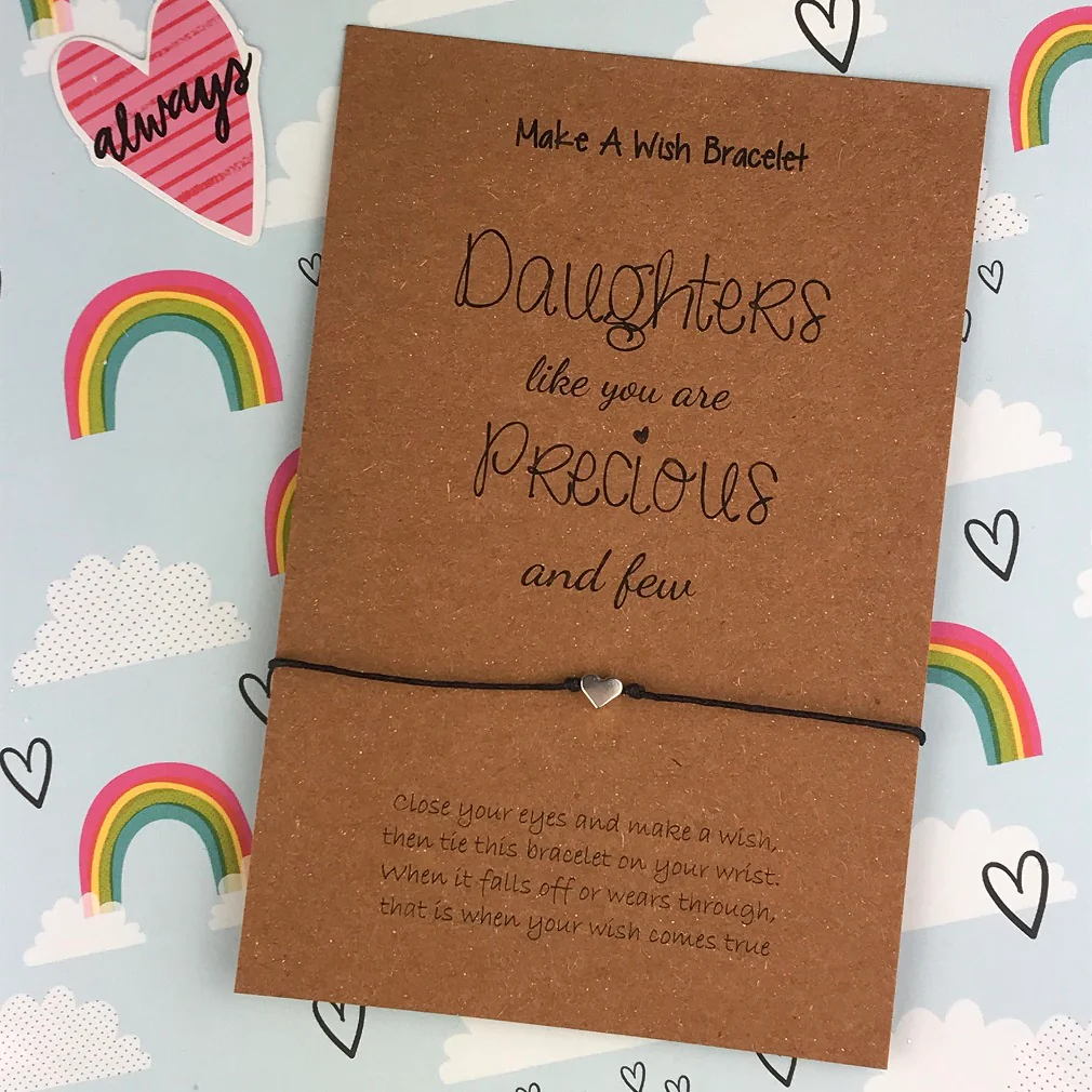Daughters Like You Are Precious and Few - Wish Bracelet - Image 5