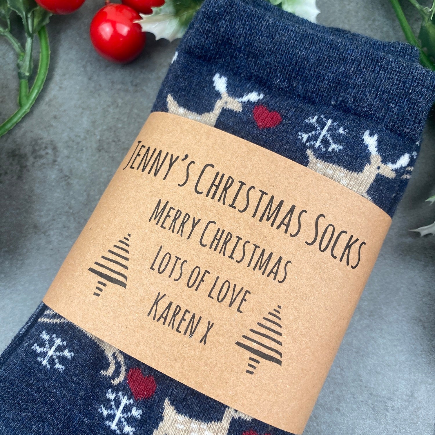 Deer Christmas Socks - Image 2
