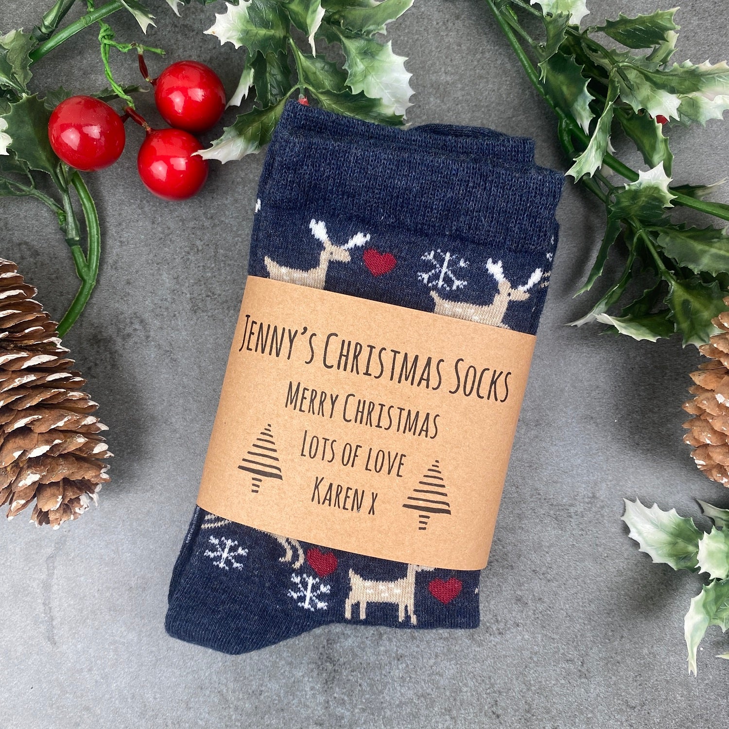 Deer Christmas Socks - Image 3