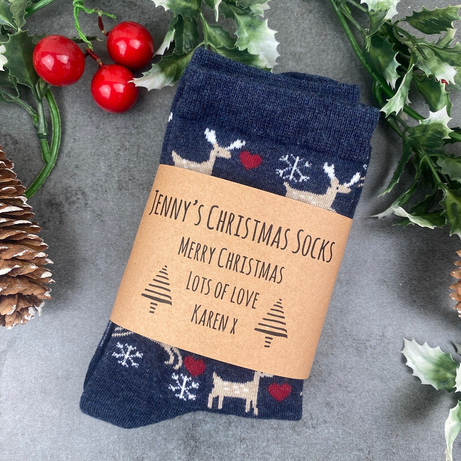 Deer Christmas Socks - Image 5