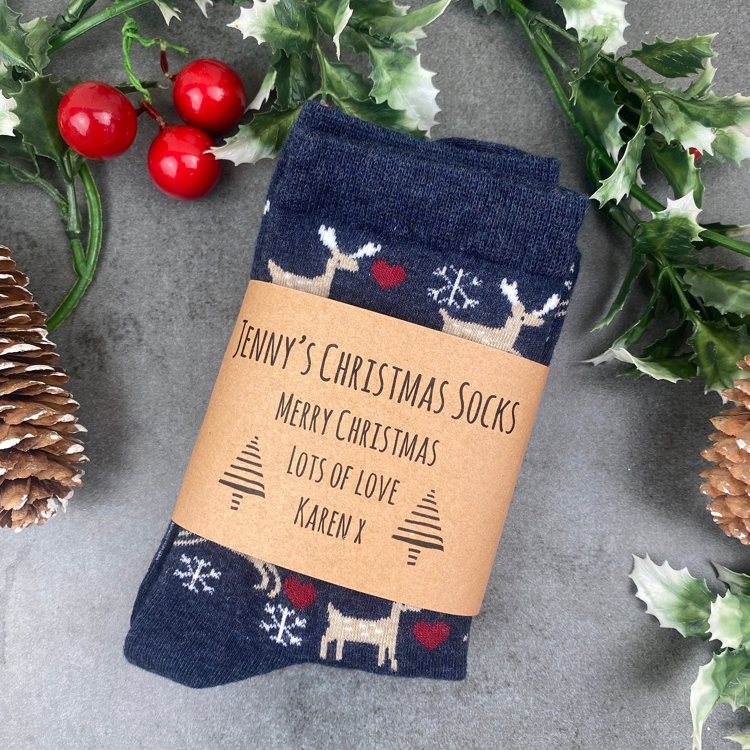 Deer Christmas Socks - Image 6