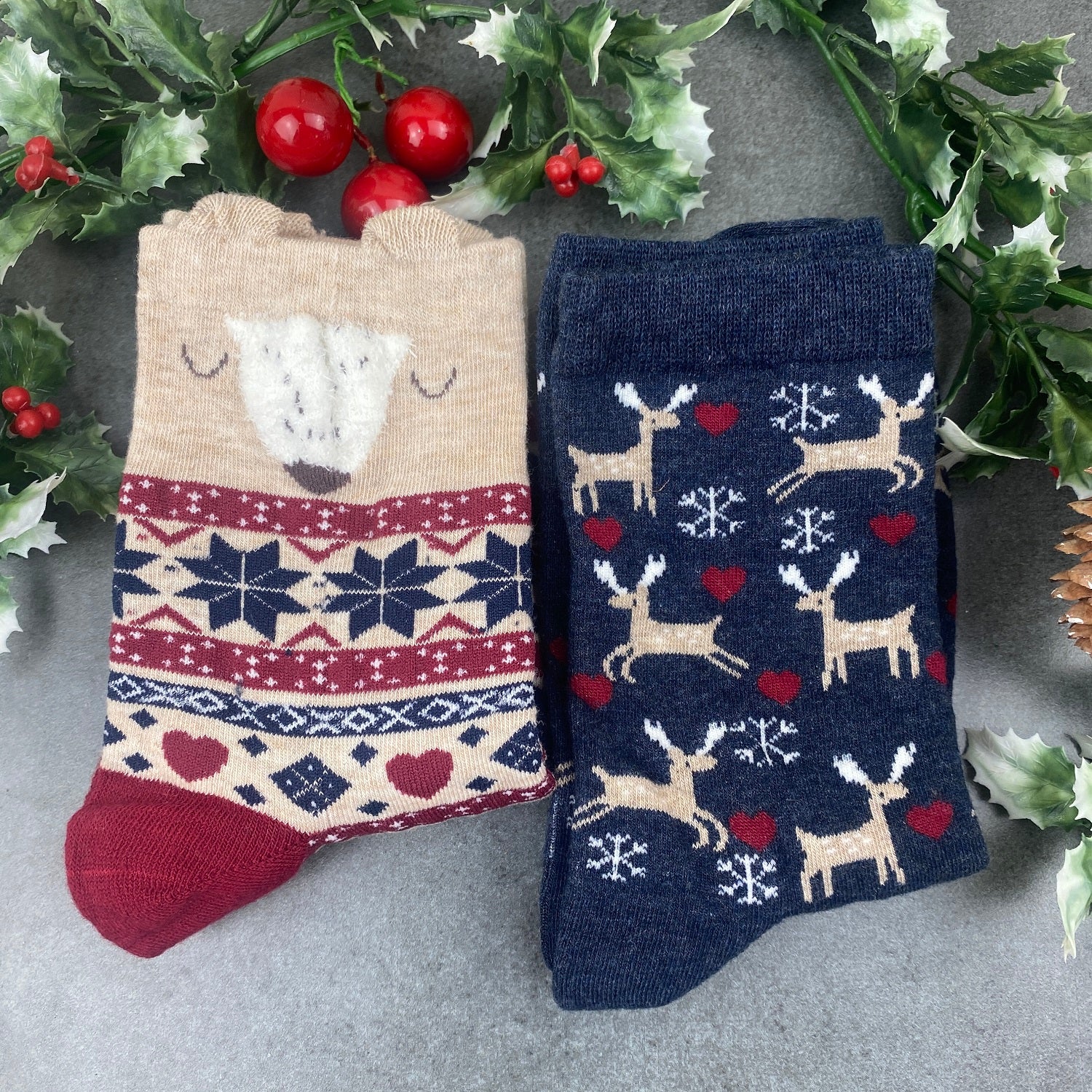 Deer Christmas Socks - Image 7